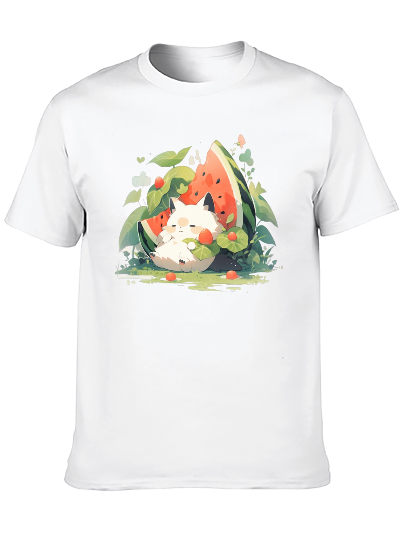 Cute Cat Watermelon T-Shirt