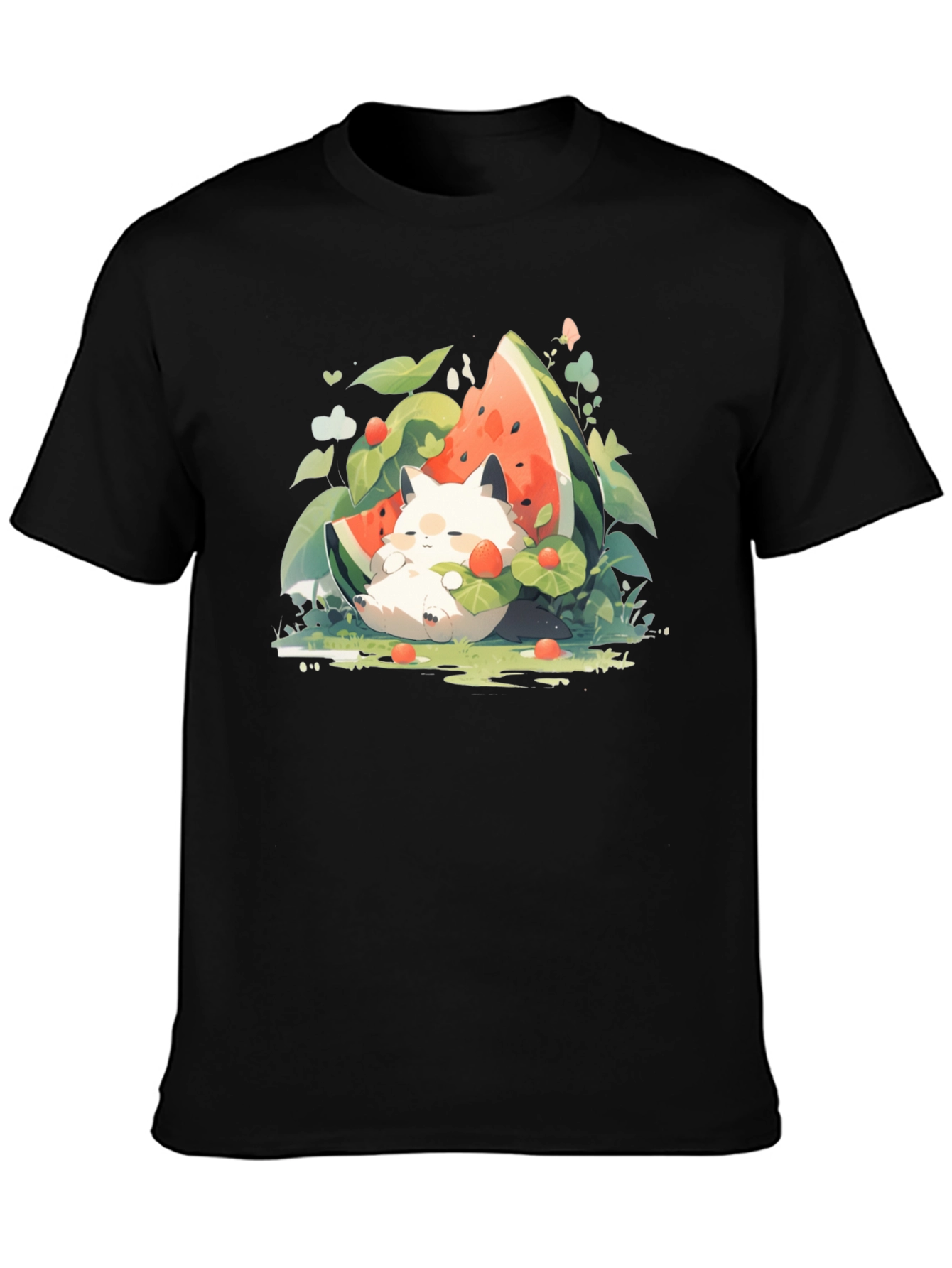 Cute Cat Watermelon T-Shirt