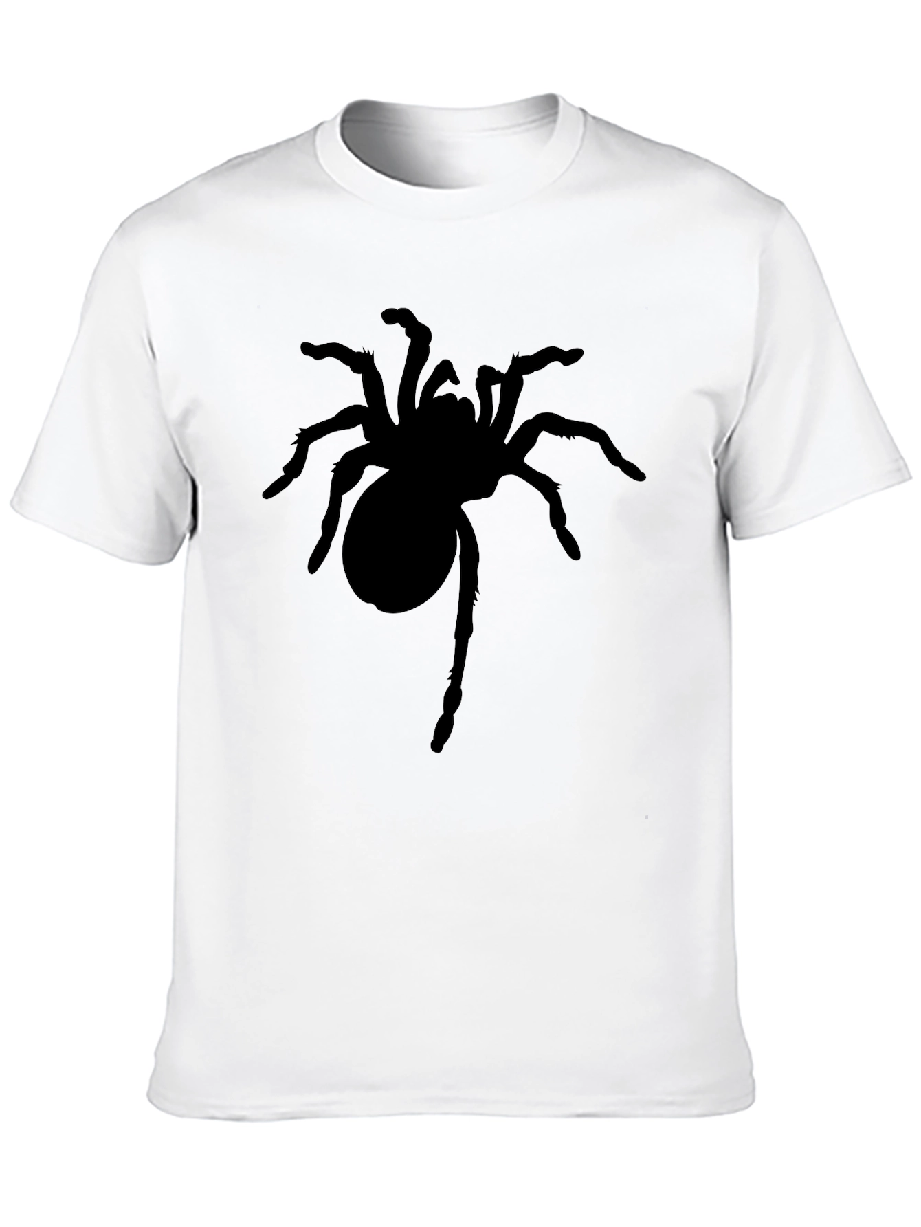 Mens Black Spider Graphic T-Shirt