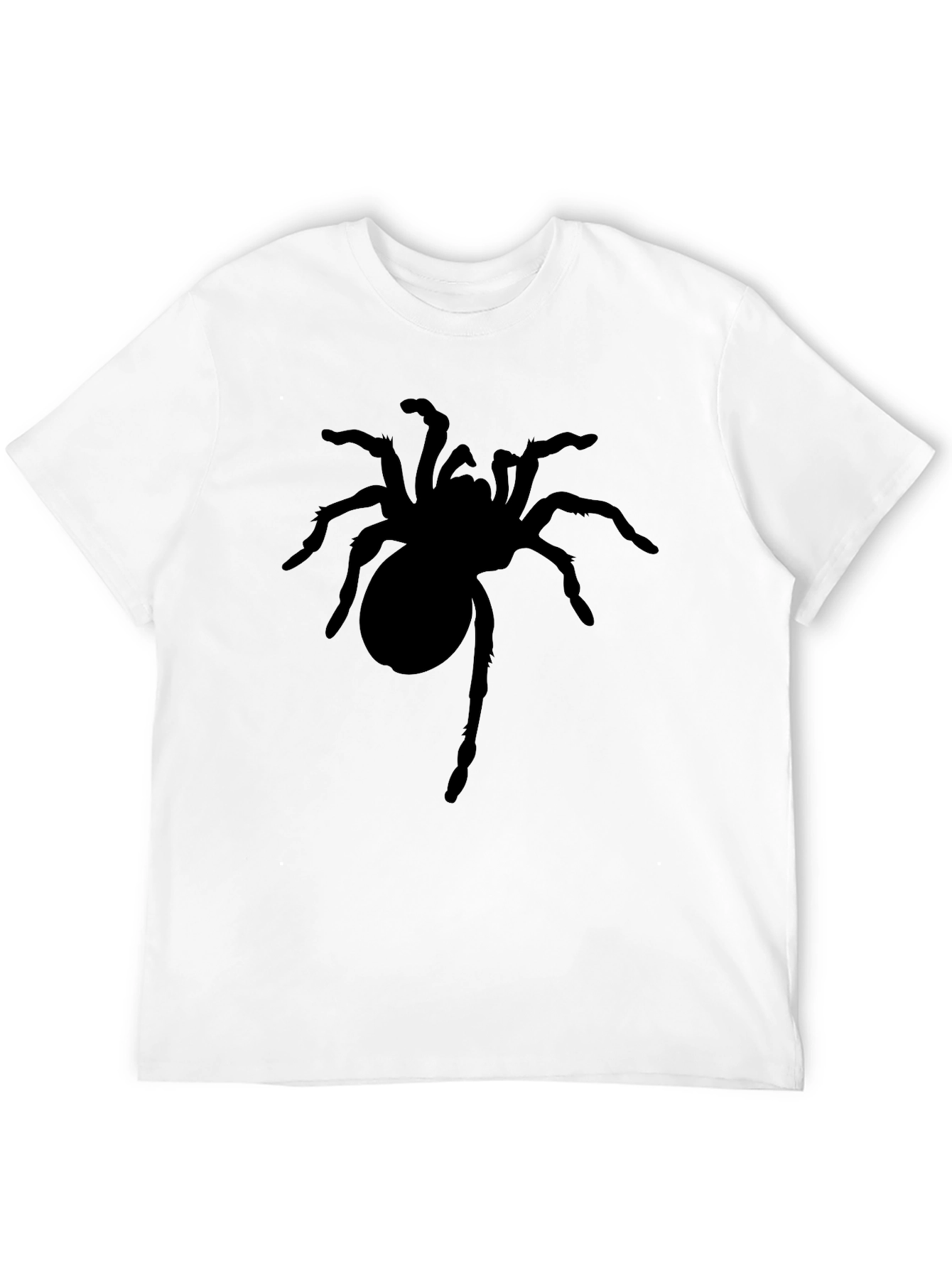 Mens Black Spider Graphic T-Shirt