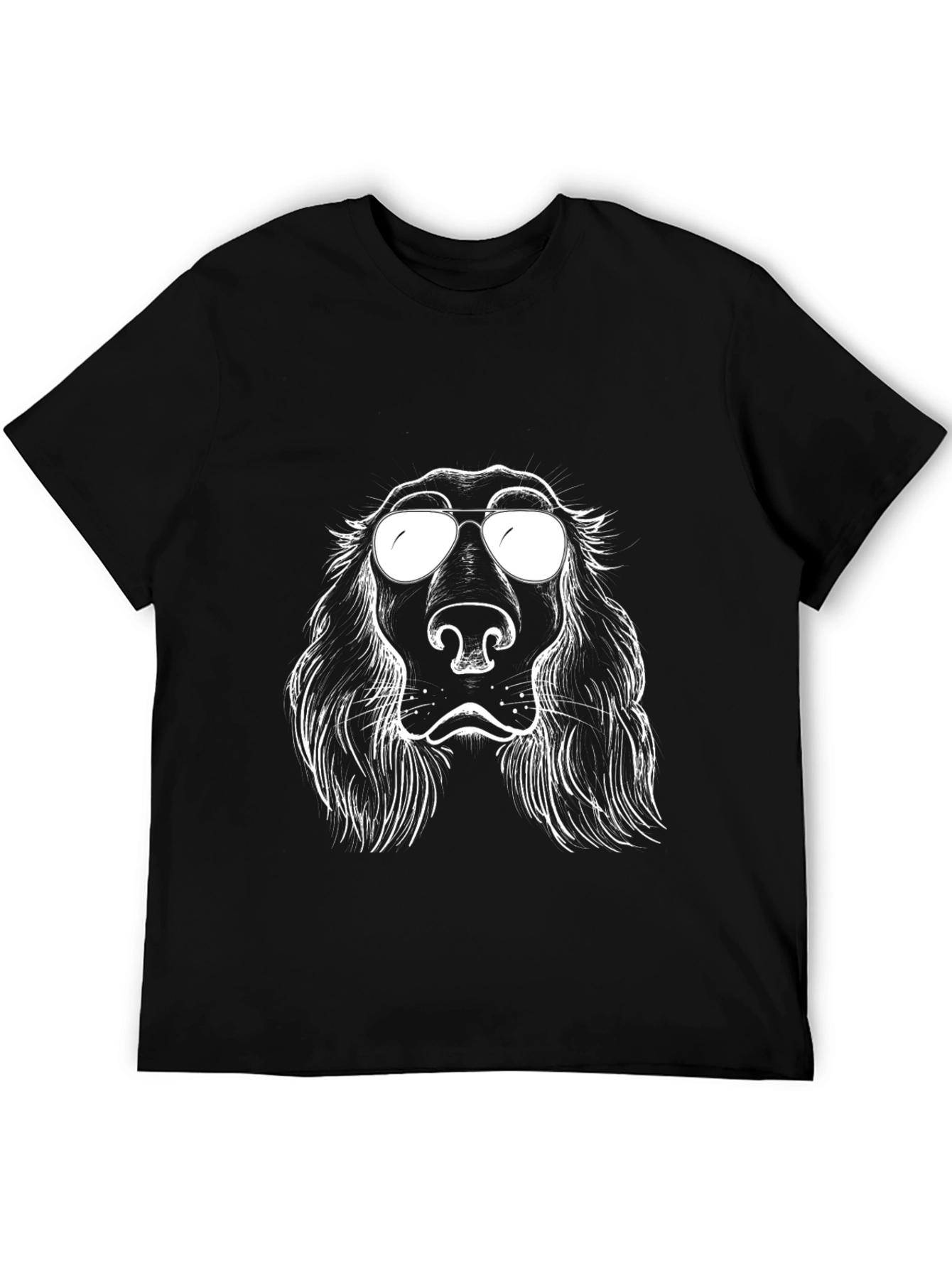 Cool Dog Graphic T-Shirt - Black