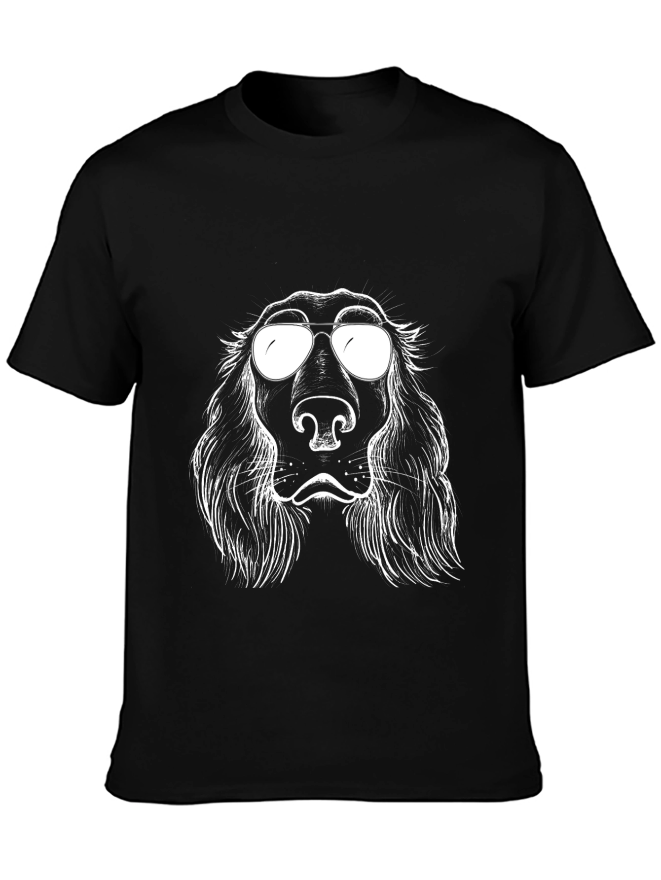 Cool Dog Graphic T-Shirt - Black