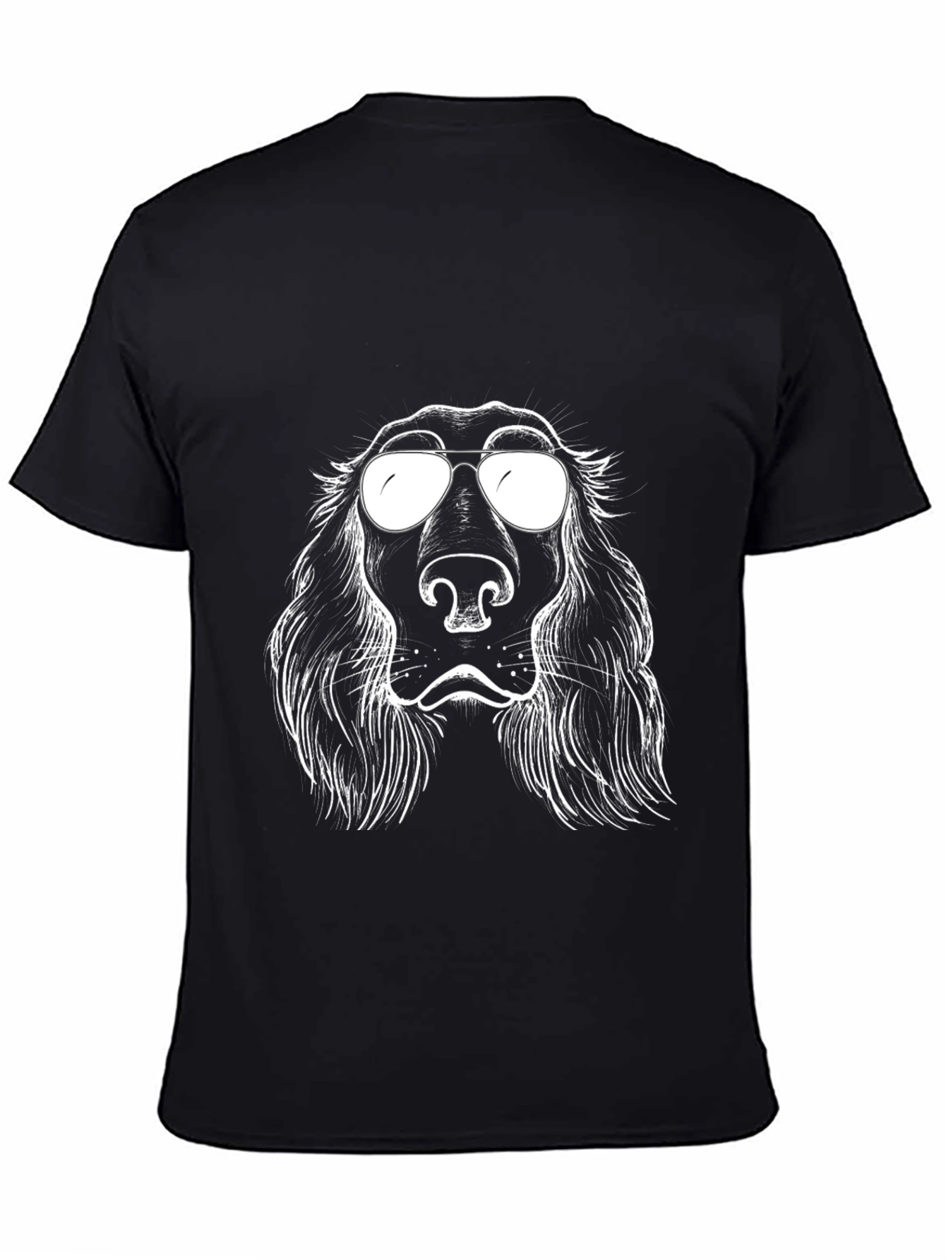 Cool Dog Graphic T-Shirt - Black