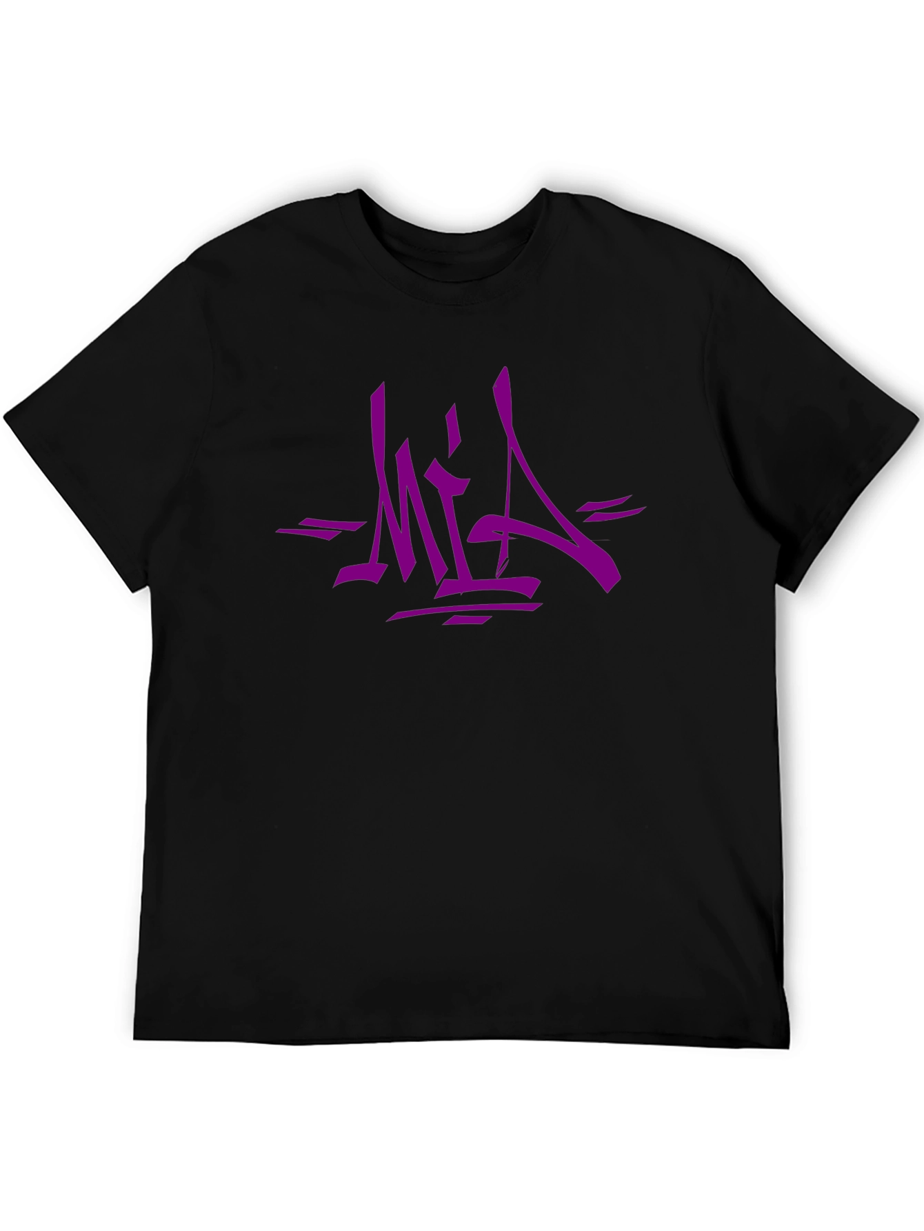 Urban Style Graphic Tee - Bold Purple MIA Design