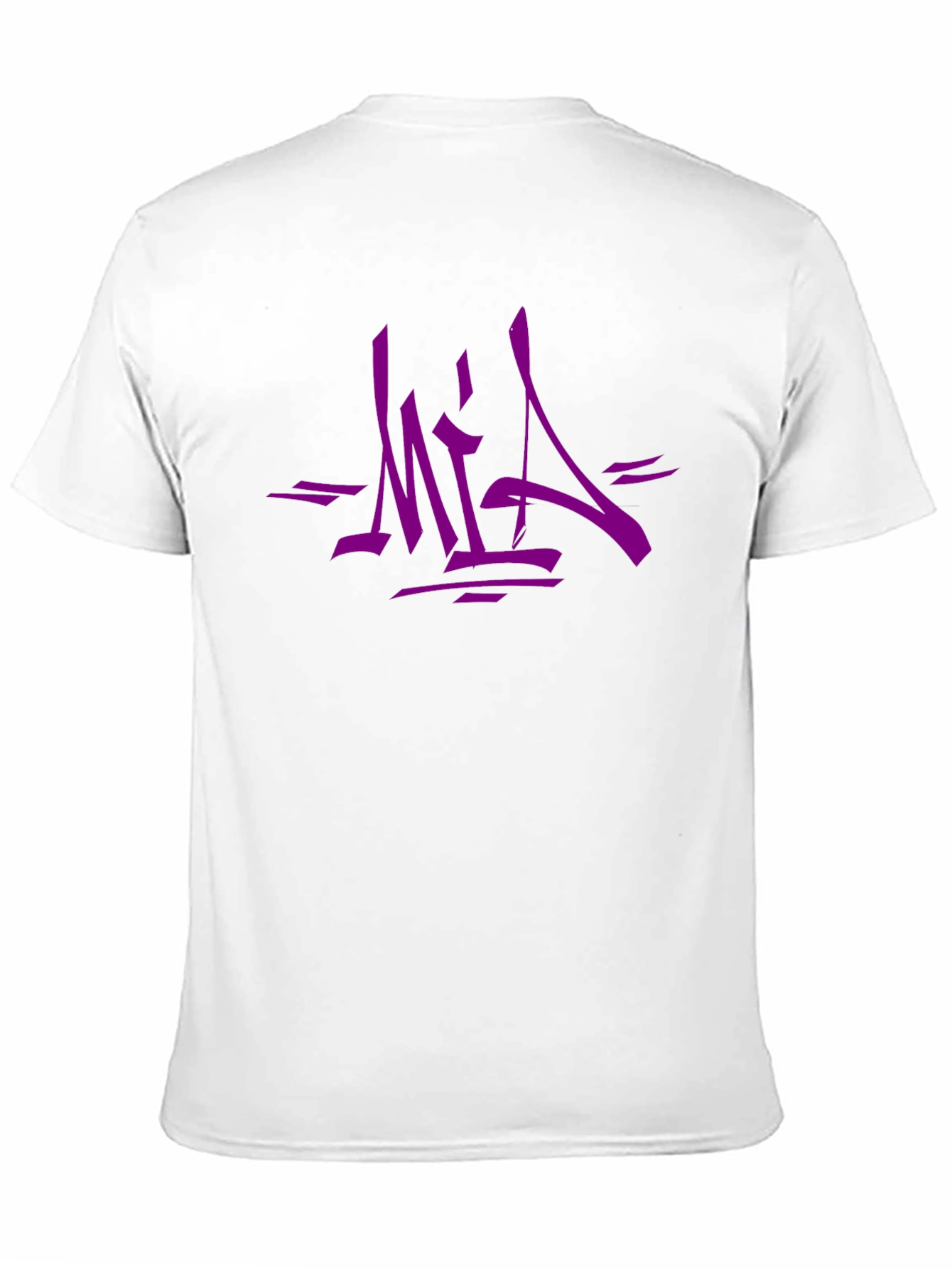 Urban Style Graphic Tee - Bold Purple MIA Design