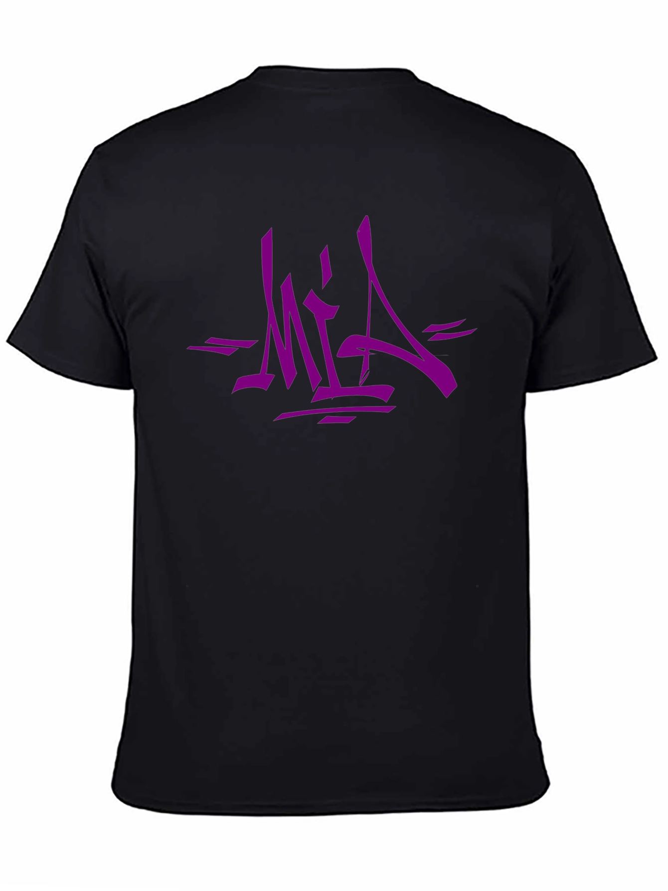 Urban Style Graphic Tee - Bold Purple MIA Design