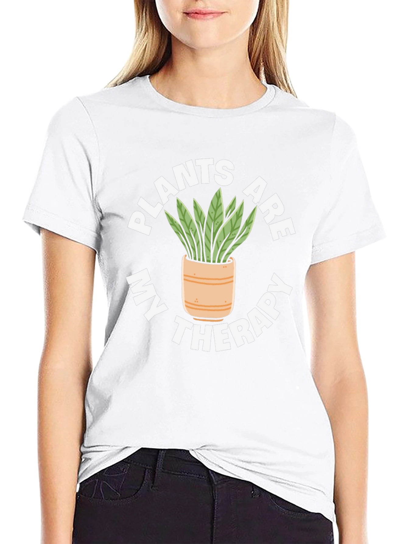 Plants Are My Therapy Graphic T-Shirt