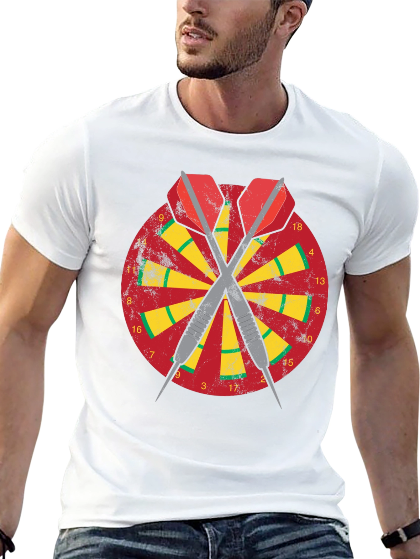 Dartboard Graphic Tee - Classic Dart Design
