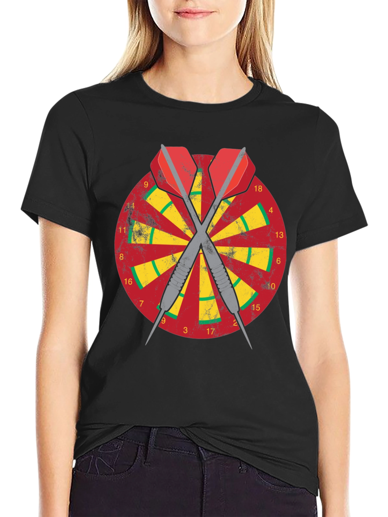 Dartboard Graphic Tee - Classic Dart Design