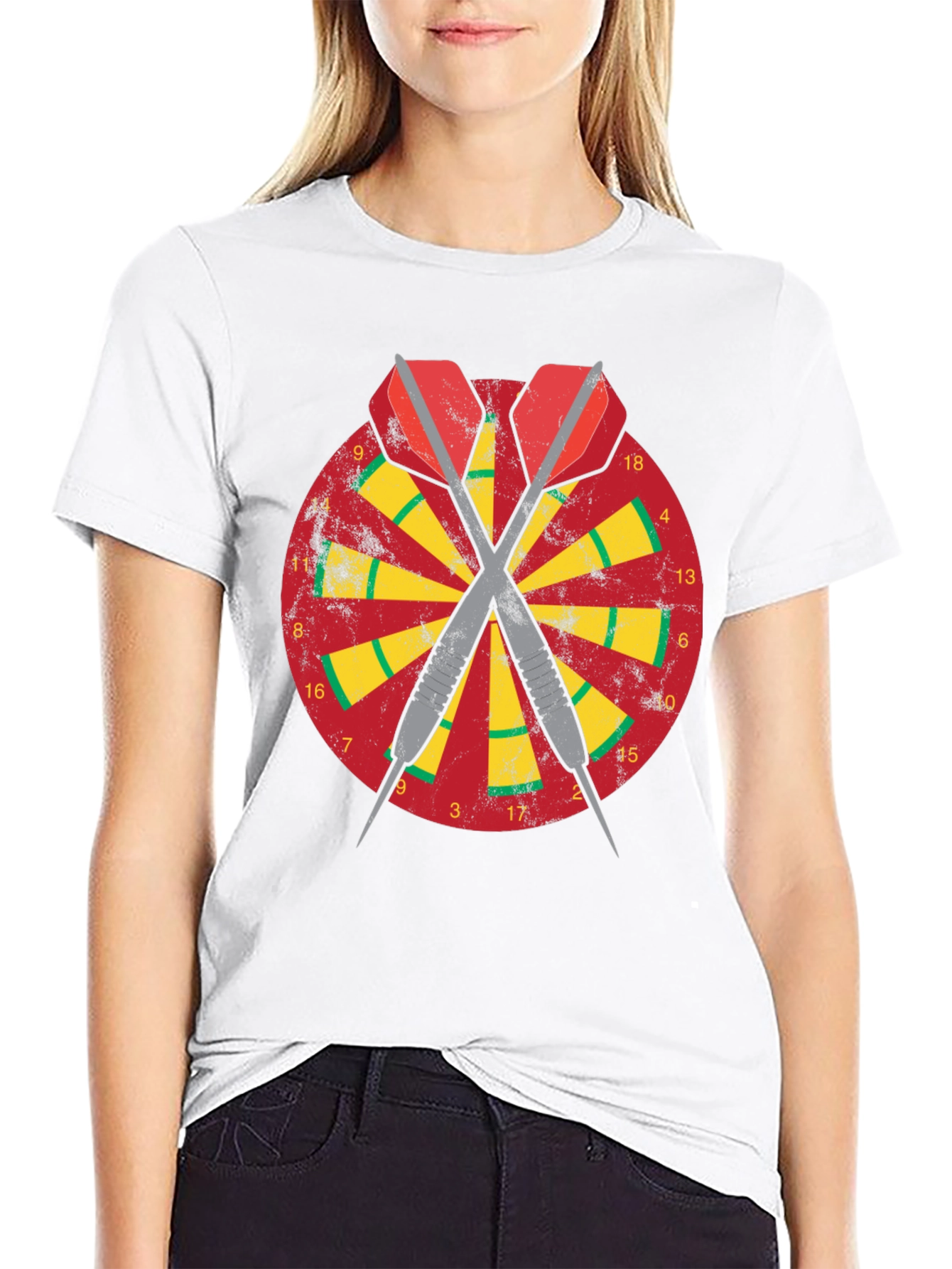Dartboard Graphic Tee - Classic Dart Design