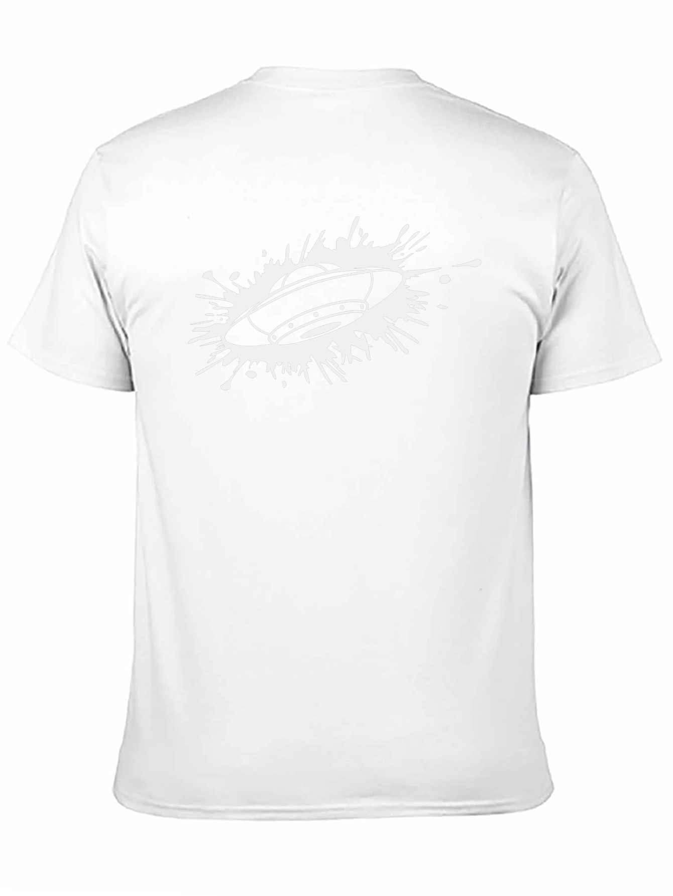UFO Splash Graphic Tee - Black Cotton Blend