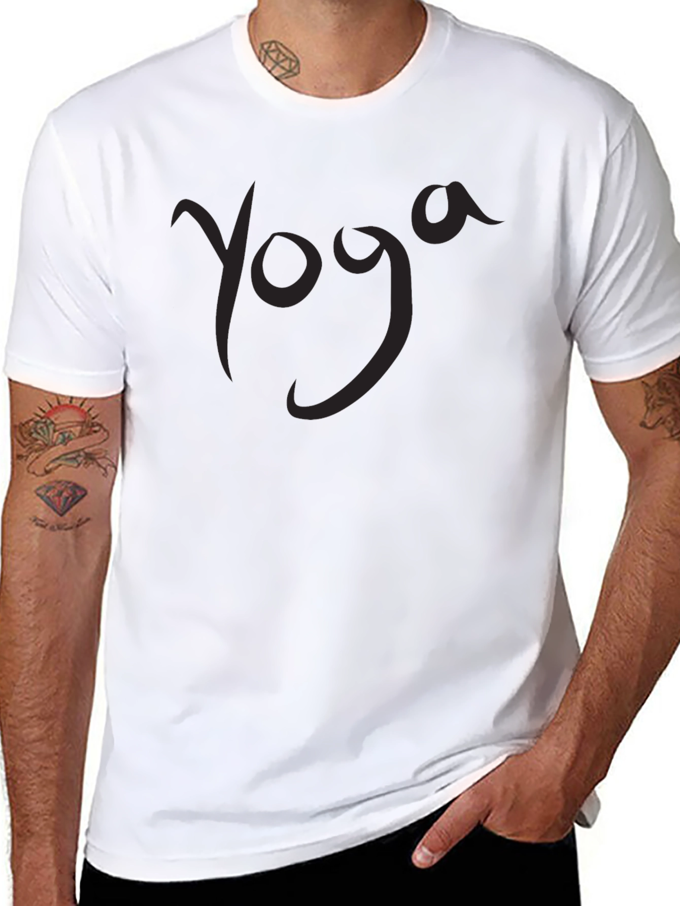 Yoga T-Shirt - Mens Black Tee