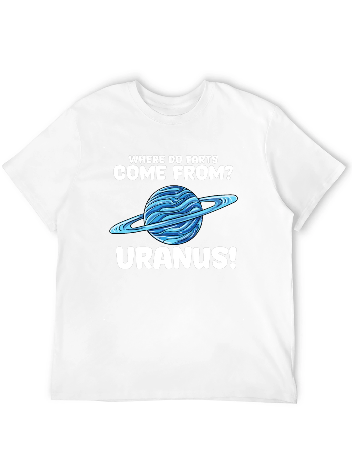 Uranus Humor Graphic T-Shirt Funny Space Joke Tee