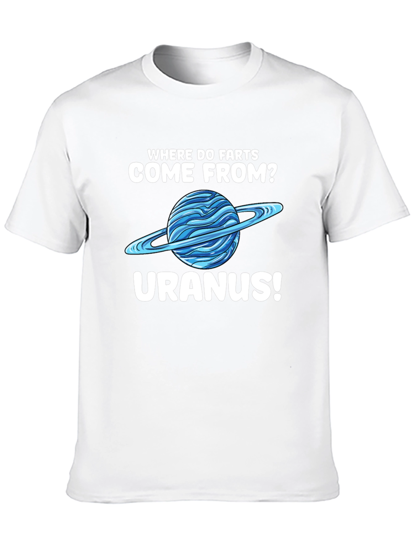 Uranus Humor Graphic T-Shirt Funny Space Joke Tee
