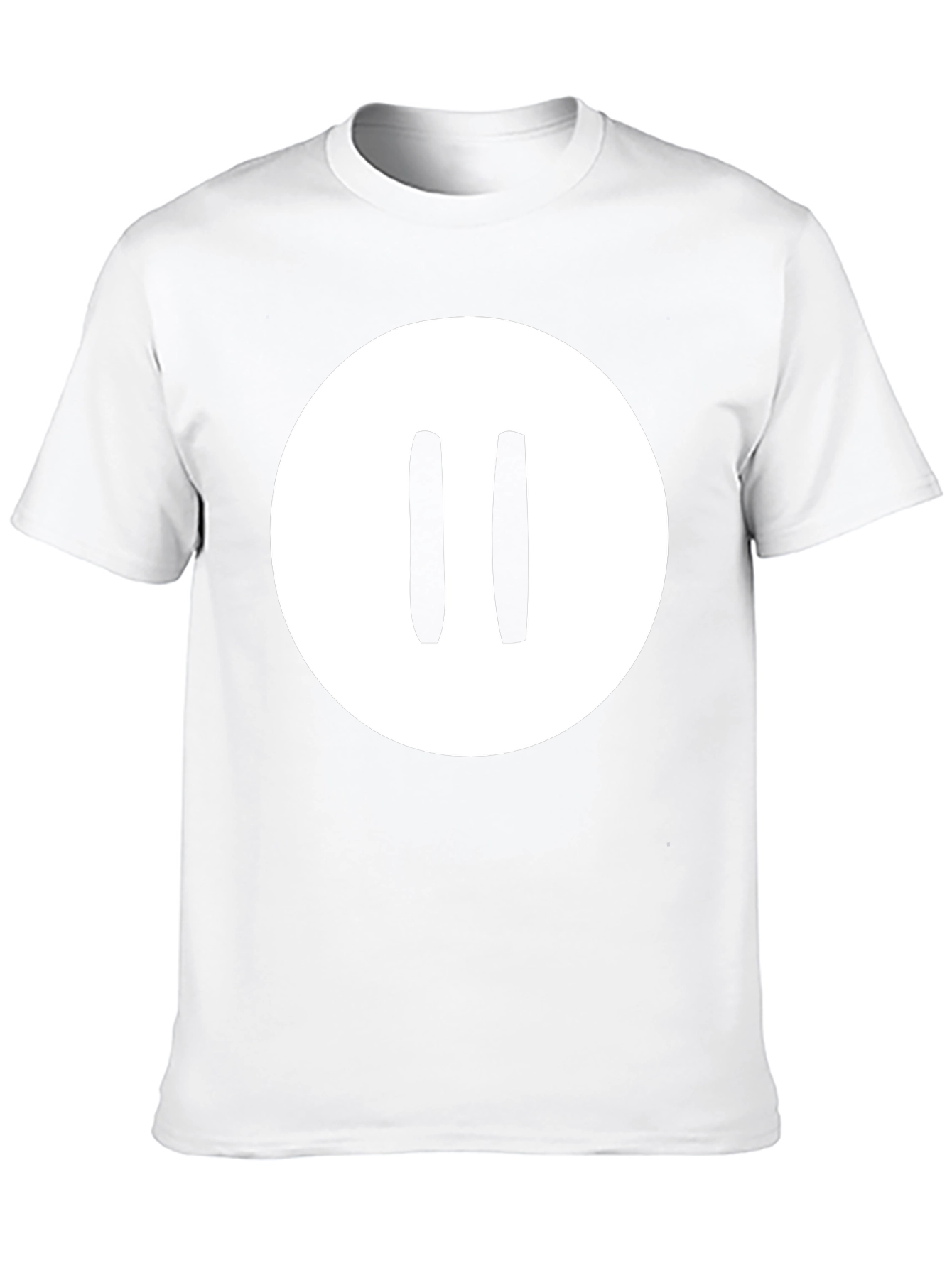 Pause Button Graphic Tee - Black Casual Shirt
