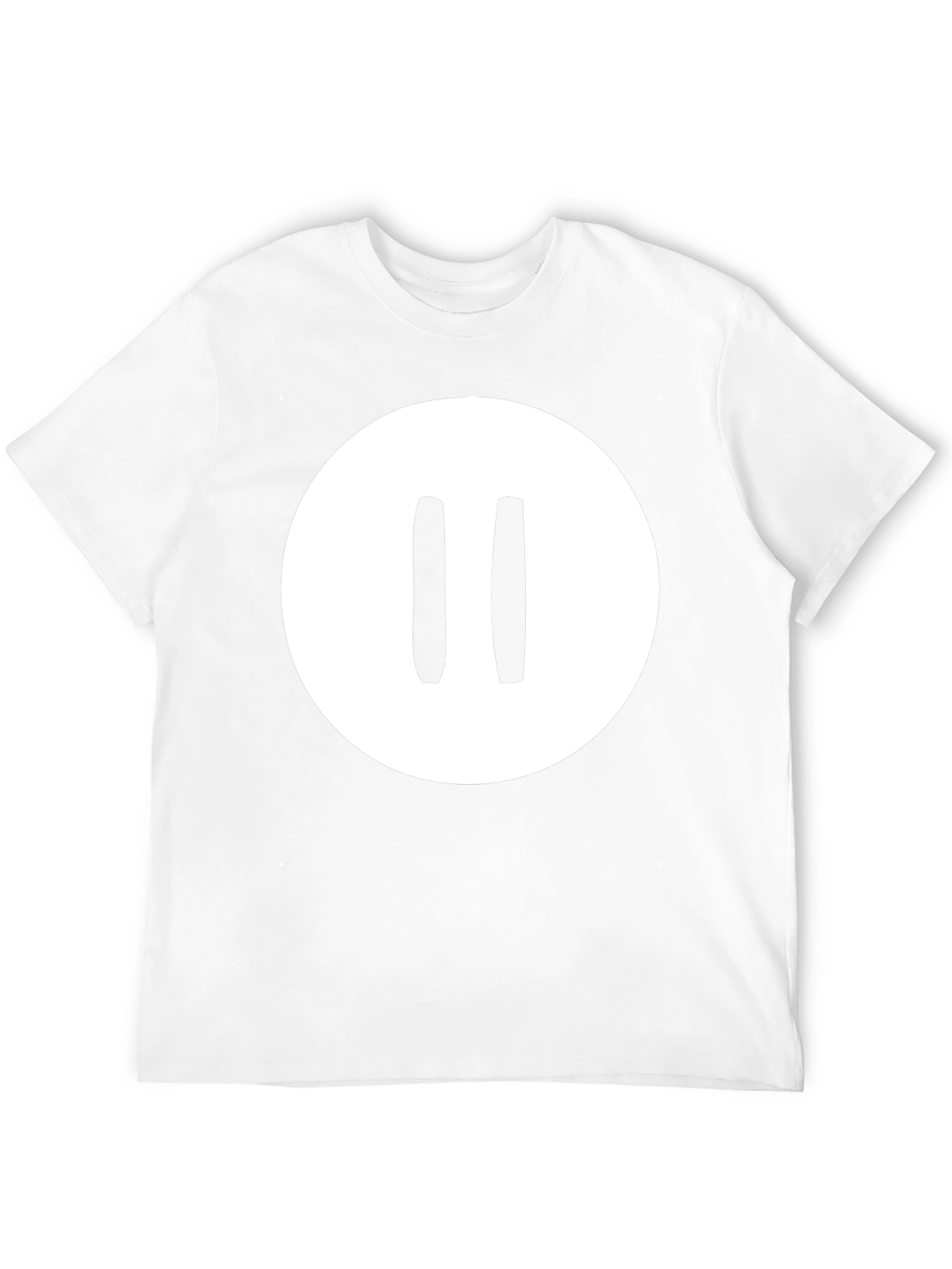 Pause Button Graphic Tee - Black Casual Shirt