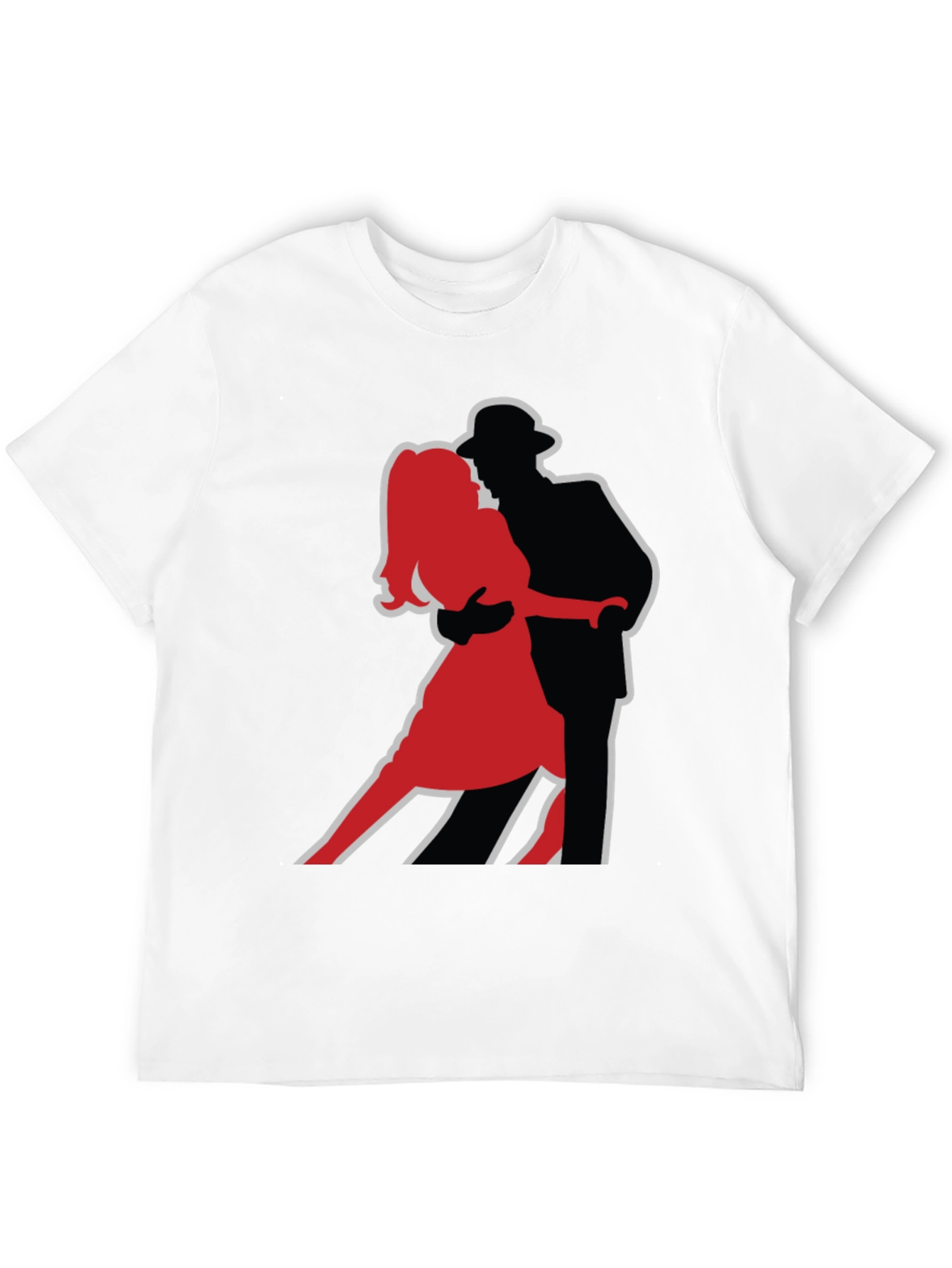Dancing Duo Graphic T-Shirt - Black
