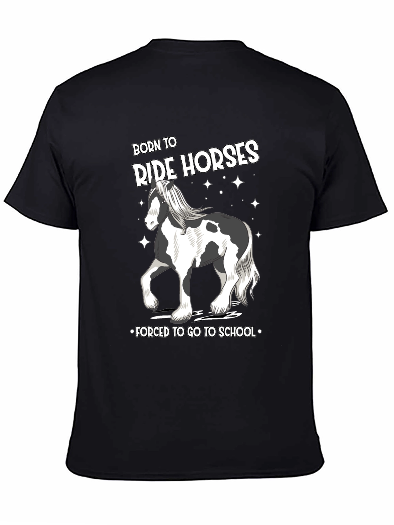 Born to Ride Horses Graphic Tee