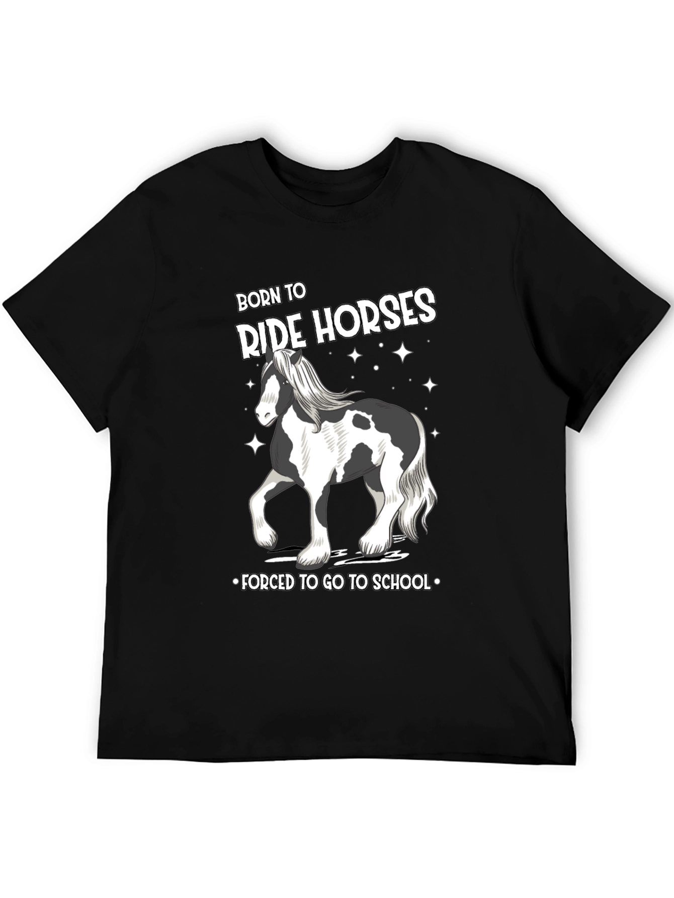 Born to Ride Horses Graphic Tee