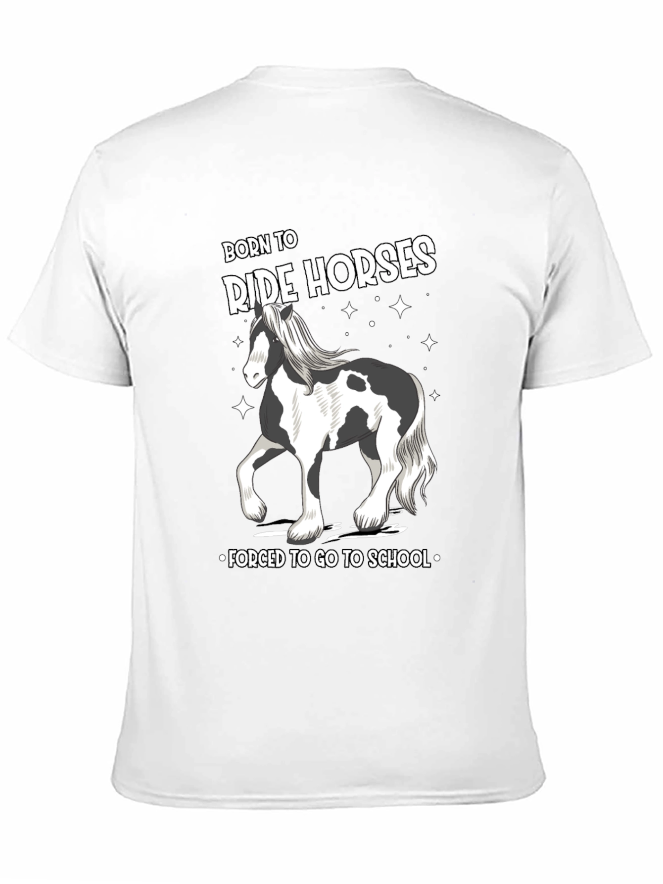 Born to Ride Horses Graphic Tee