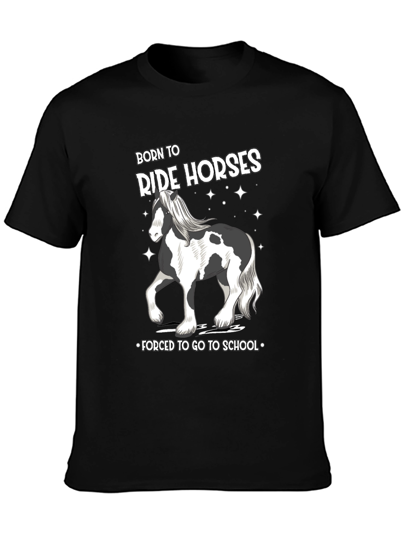 Born to Ride Horses Graphic Tee