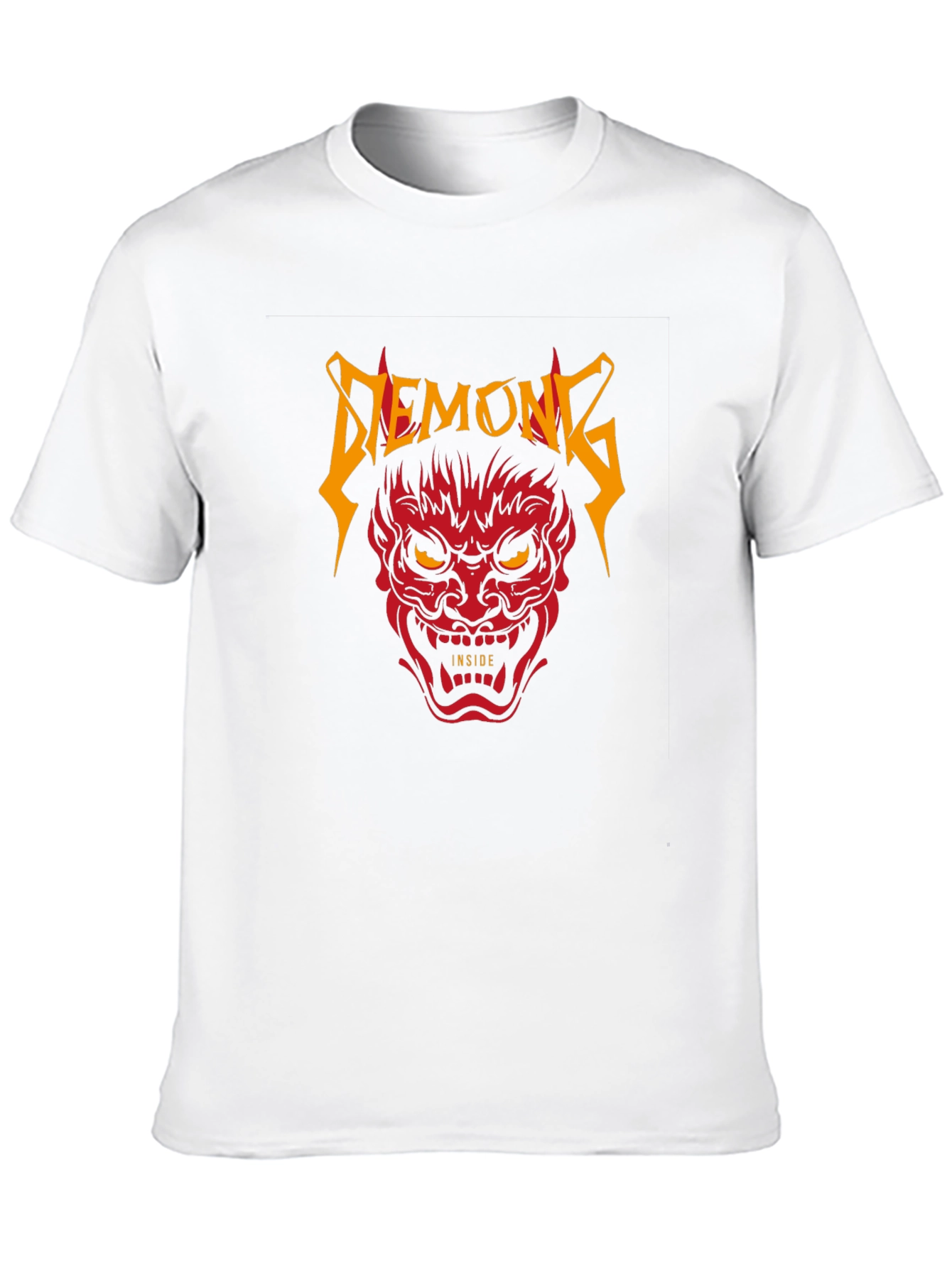 Demons Inside Black Graphic T-Shirt
