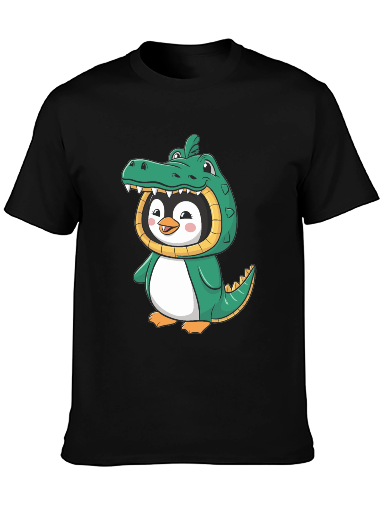 Penguin Alligator Costume Graphic T-Shirt