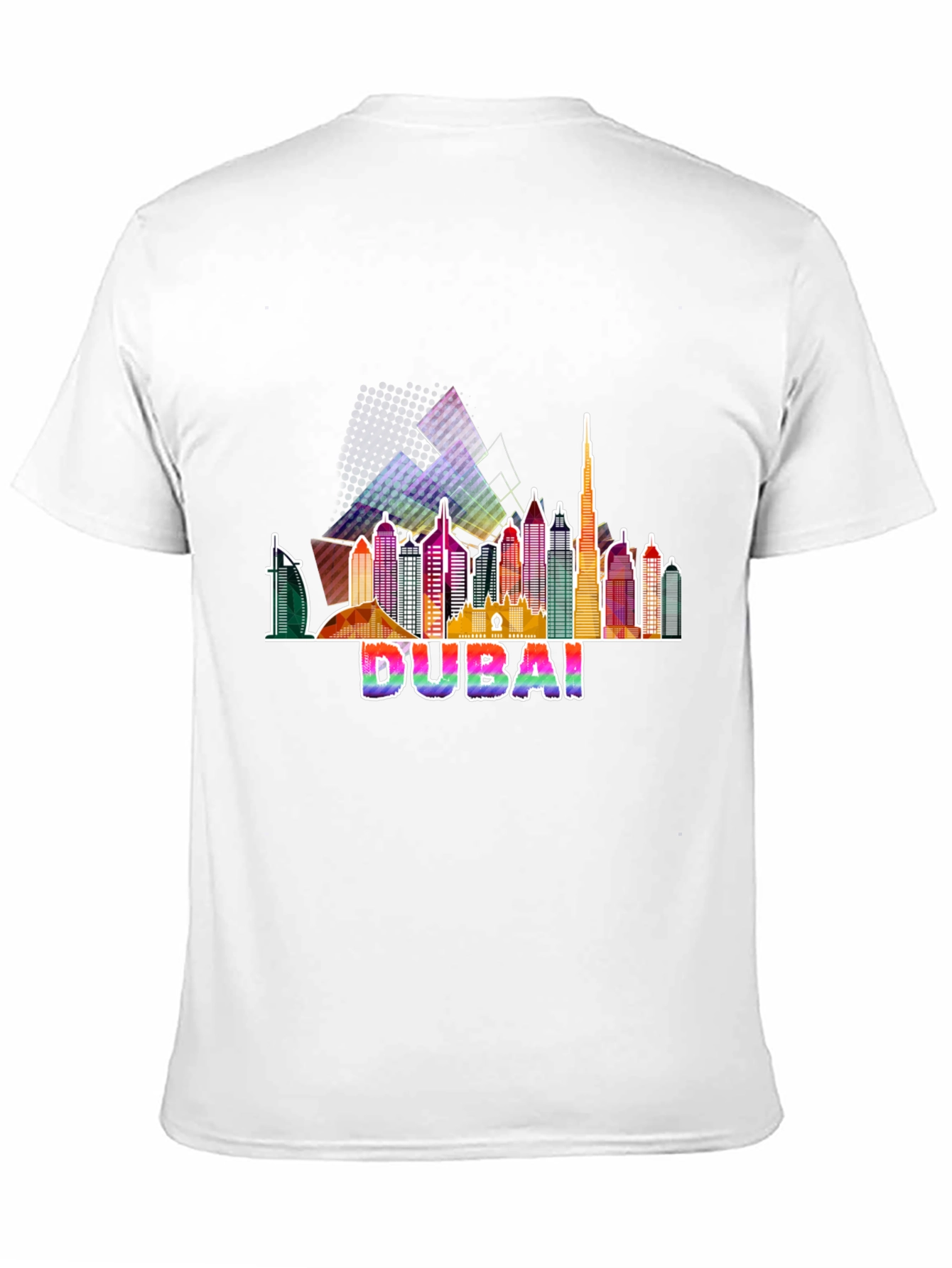 Dubai Skyline Graphic Tee - Mens Black T-Shirt