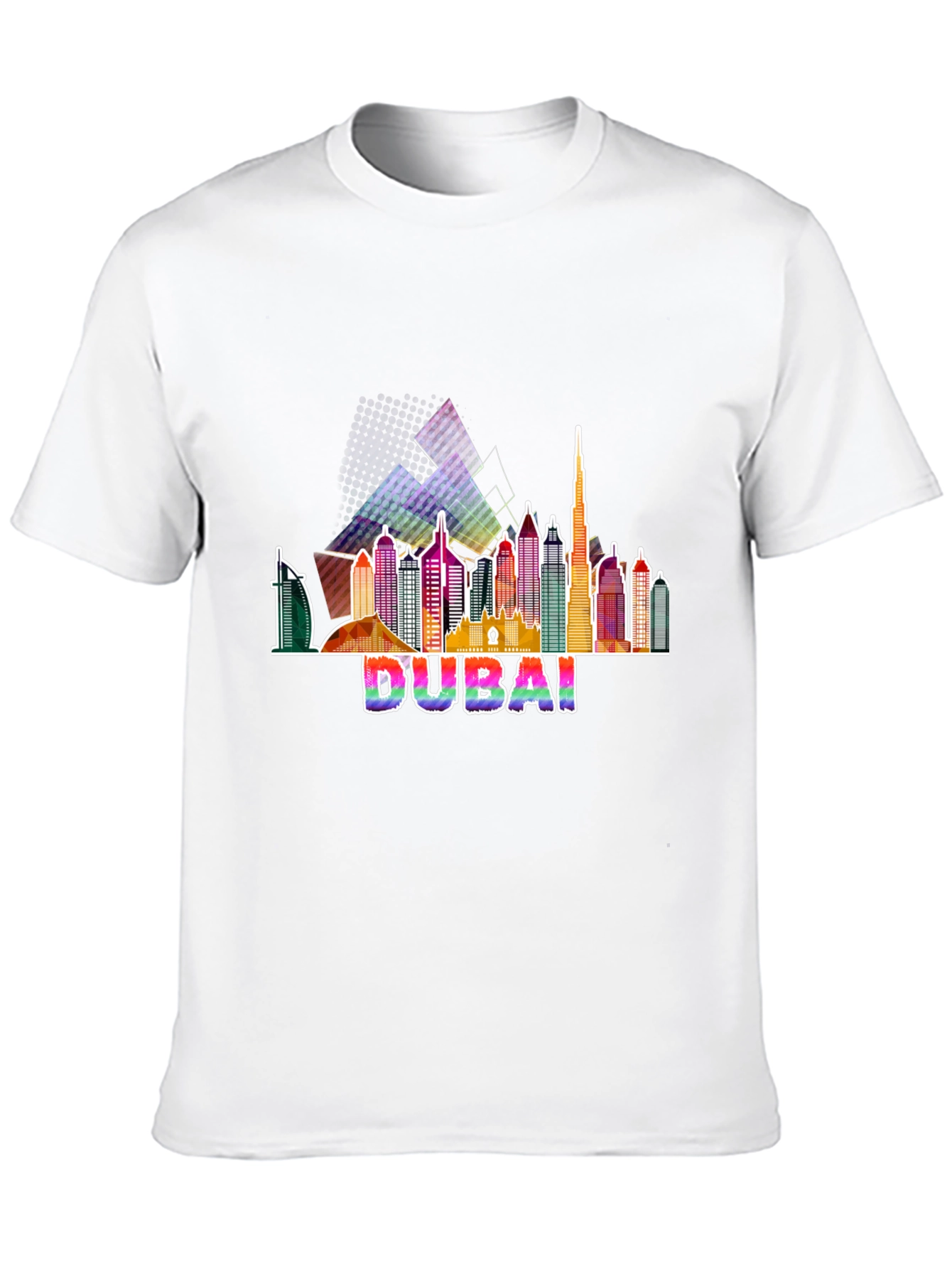 Dubai Skyline Graphic Tee - Mens Black T-Shirt