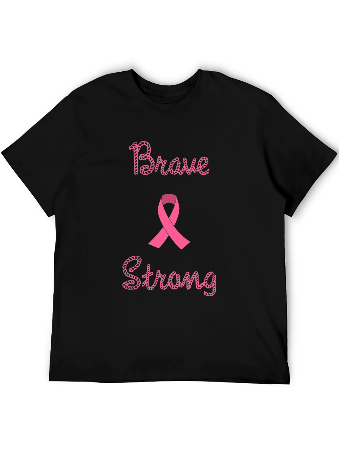 Brave & Strong Breast Cancer Awareness T-Shirt