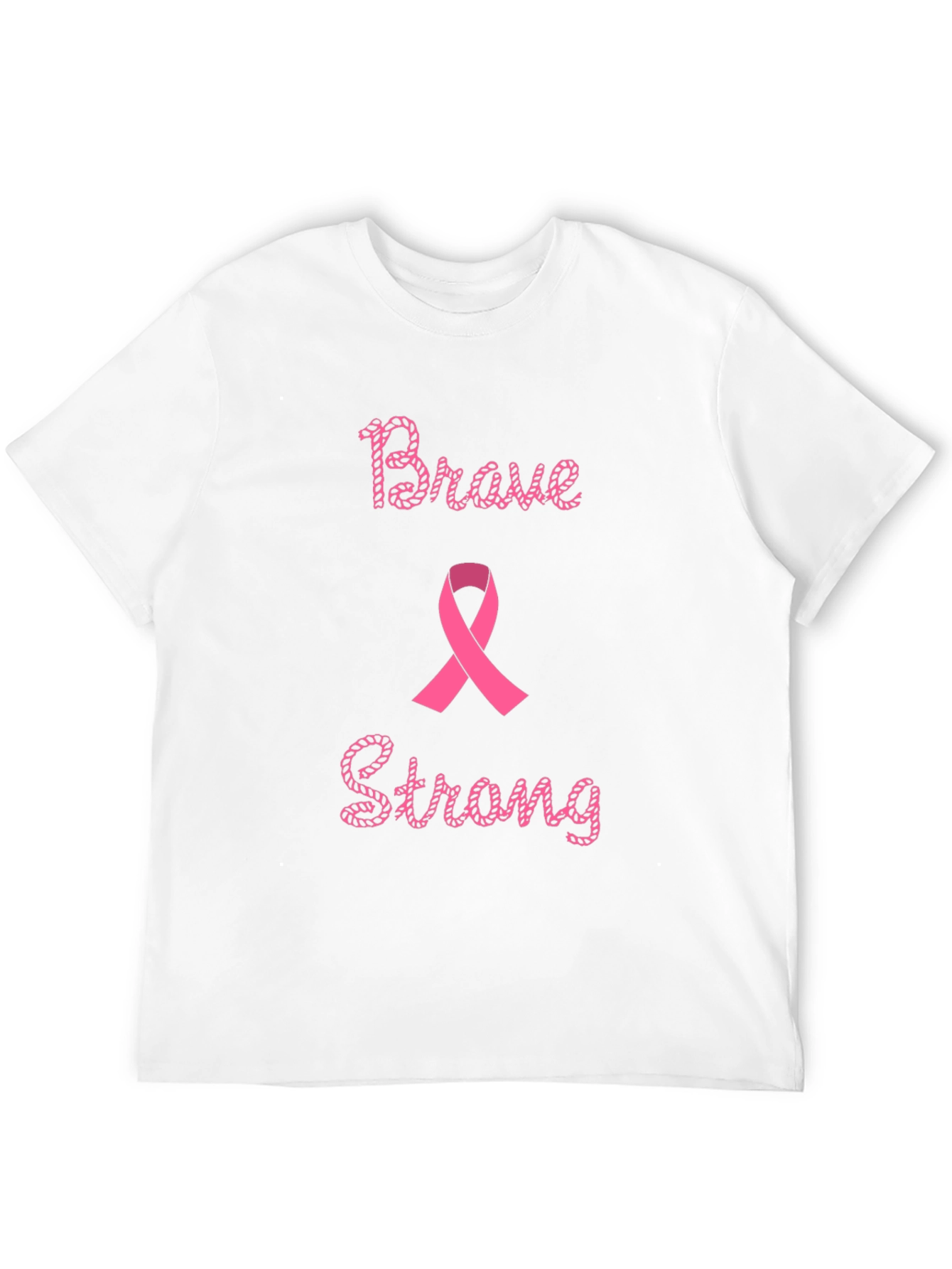 Brave & Strong Breast Cancer Awareness T-Shirt