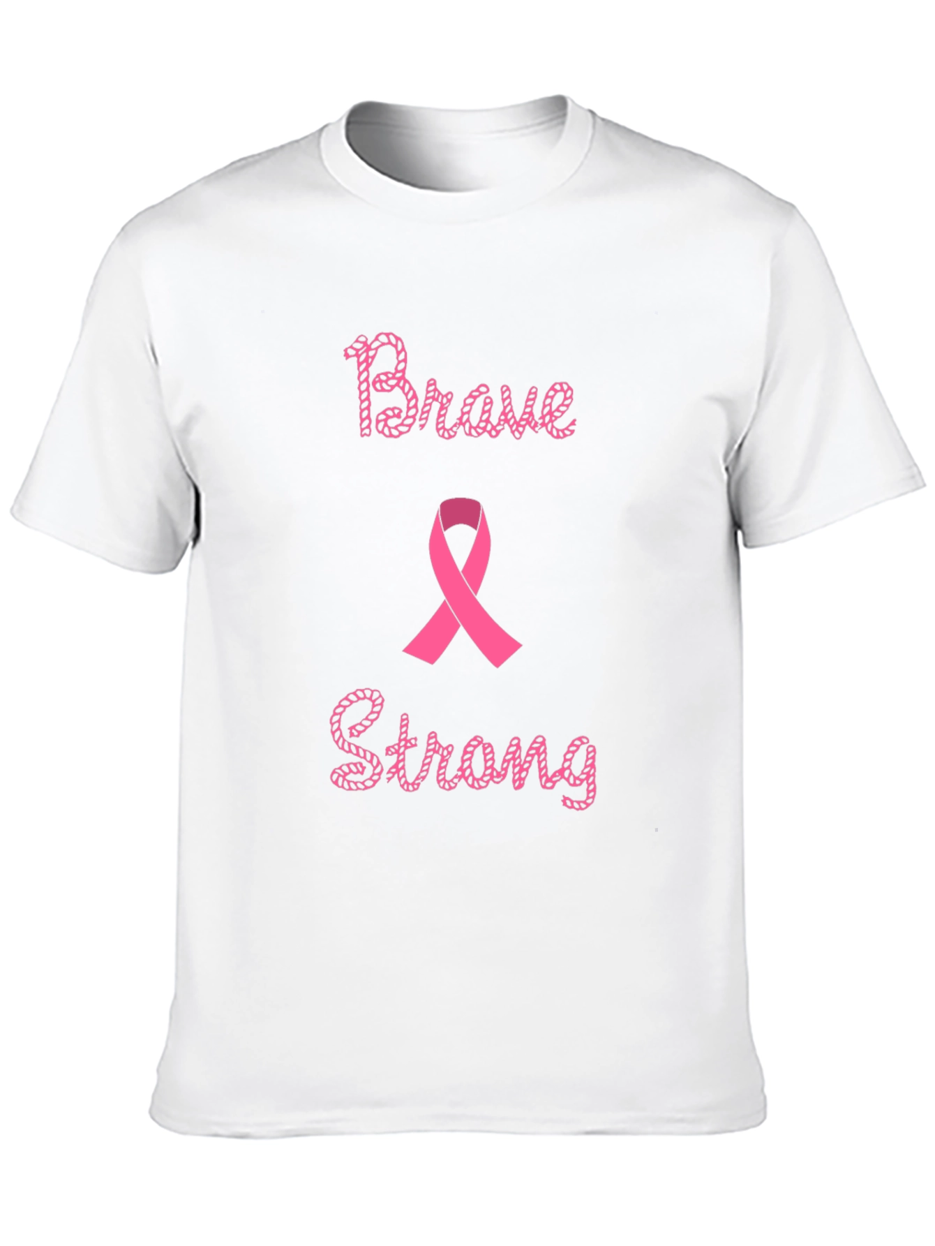 Brave & Strong Breast Cancer Awareness T-Shirt