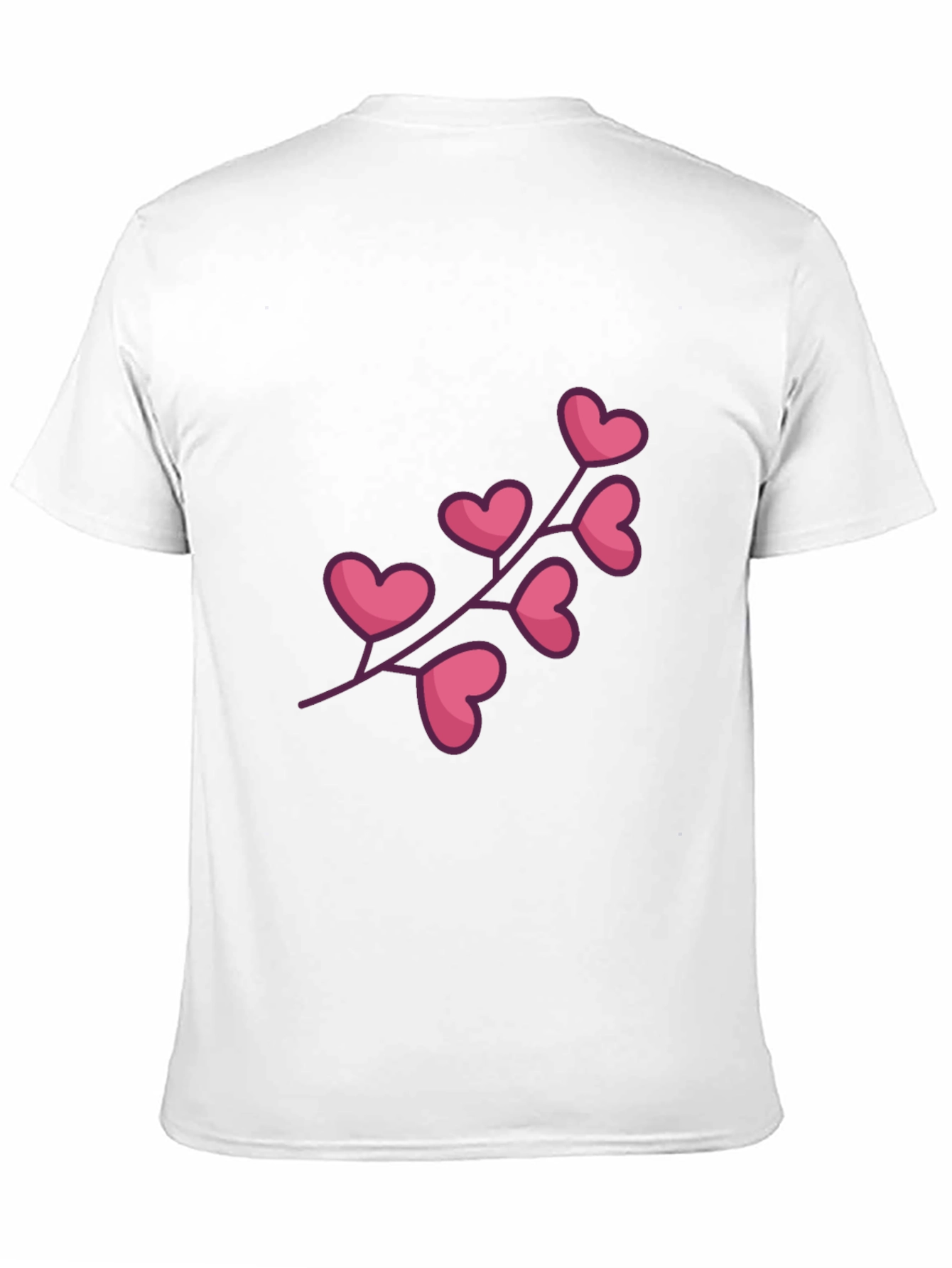 Heart Branch Graphic Black T-Shirt