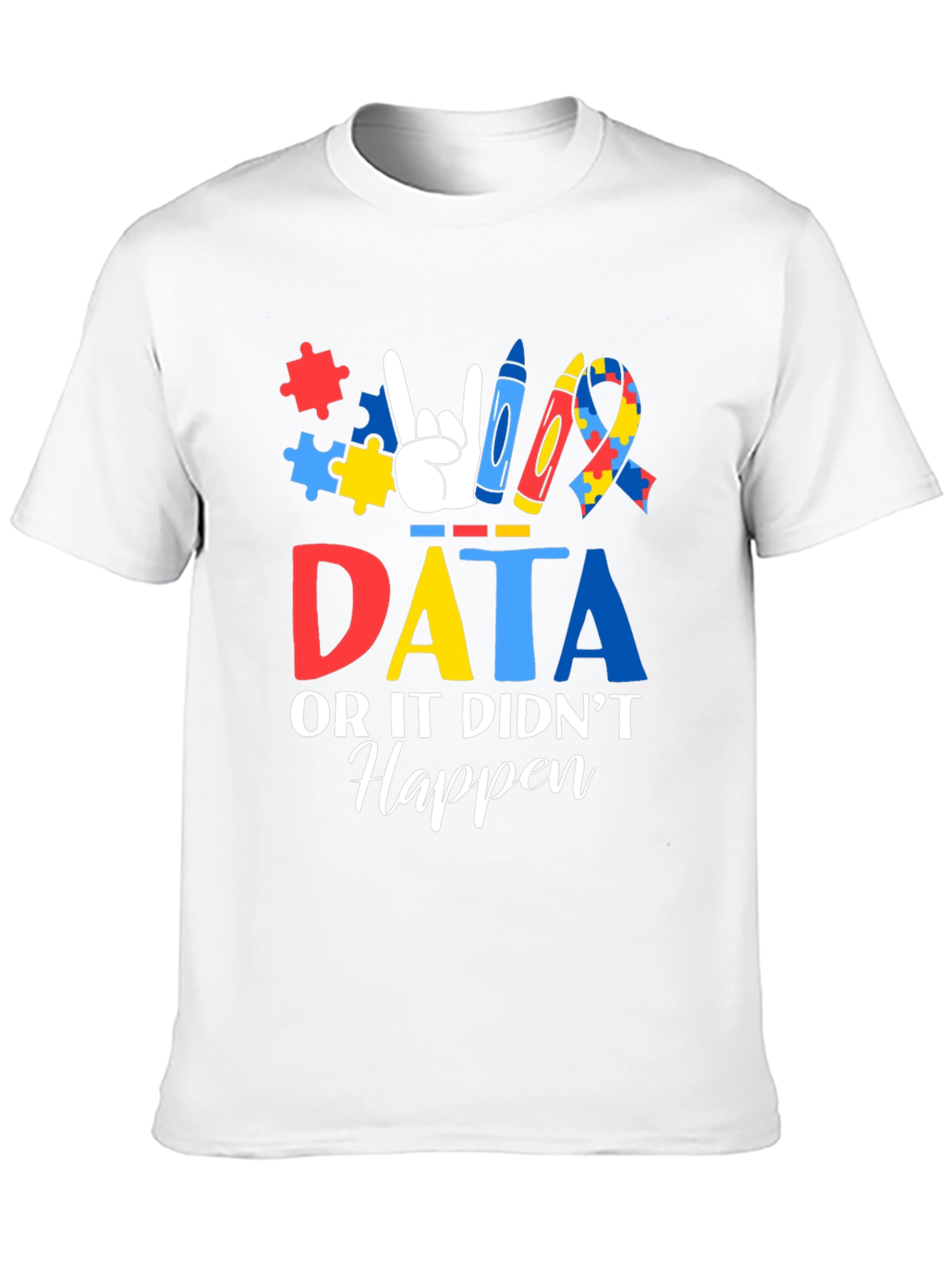 Autism Awareness Data Graphic T-Shirt