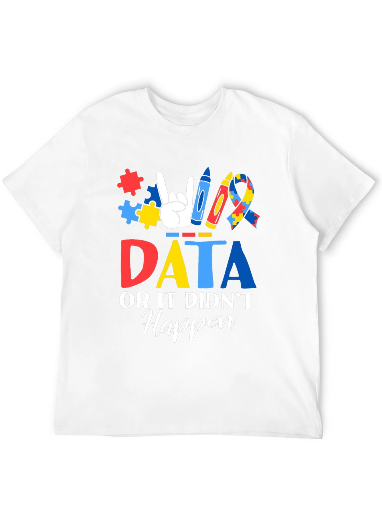 Autism Awareness Data Graphic T-Shirt
