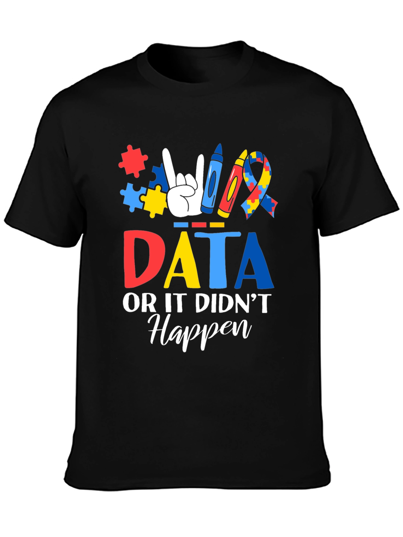 Autism Awareness Data Graphic T-Shirt