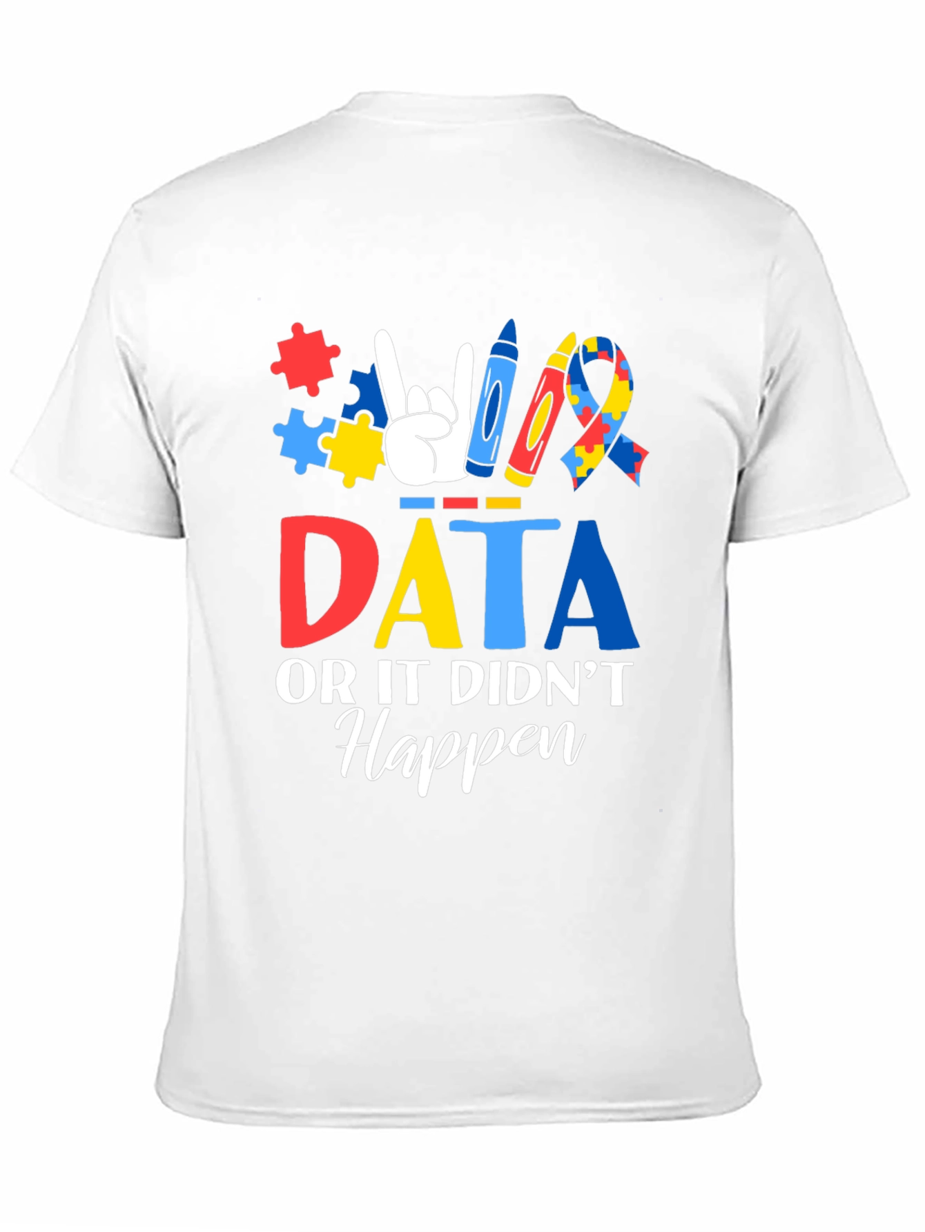 Autism Awareness Data Graphic T-Shirt