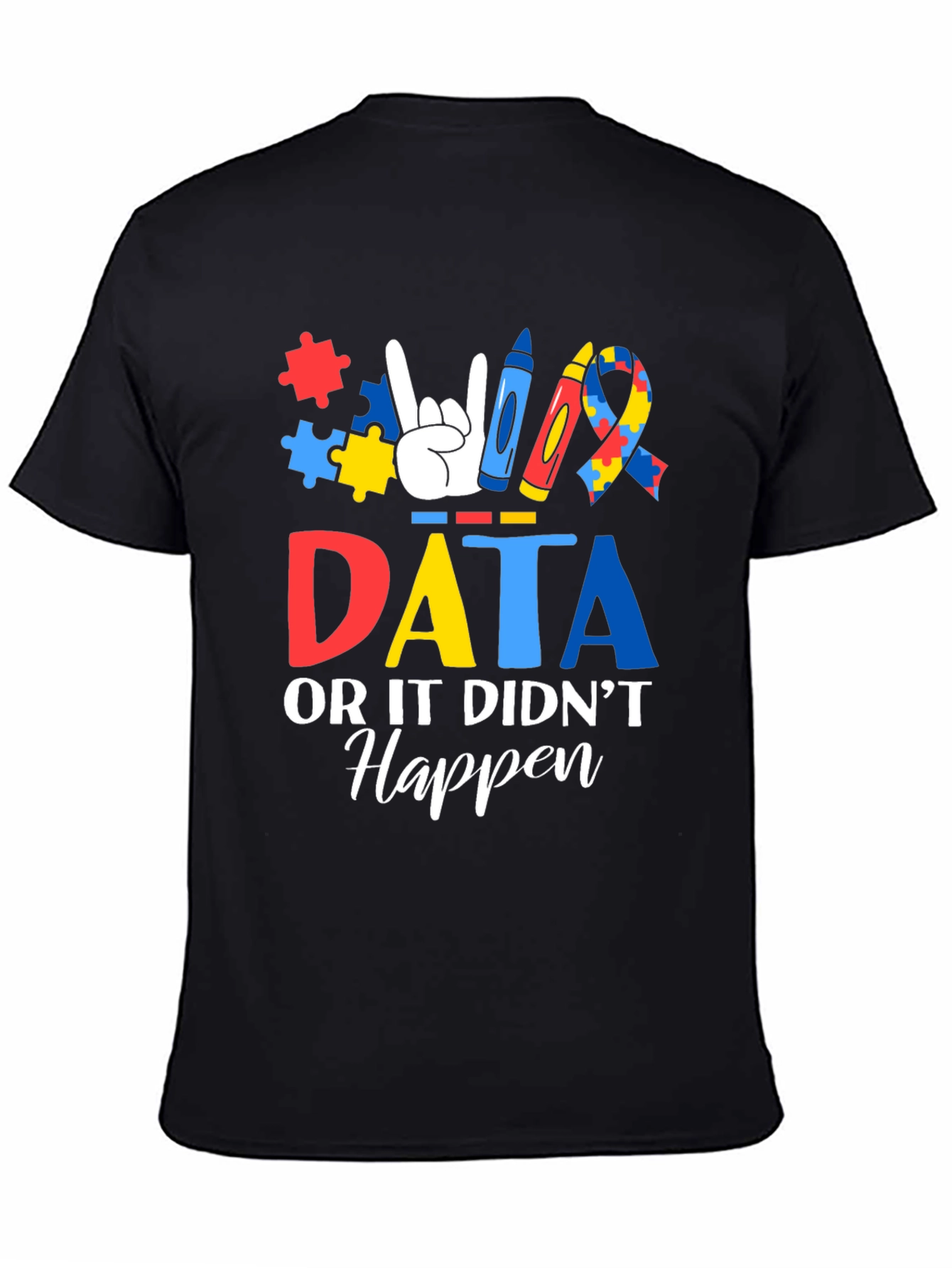 Autism Awareness Data Graphic T-Shirt
