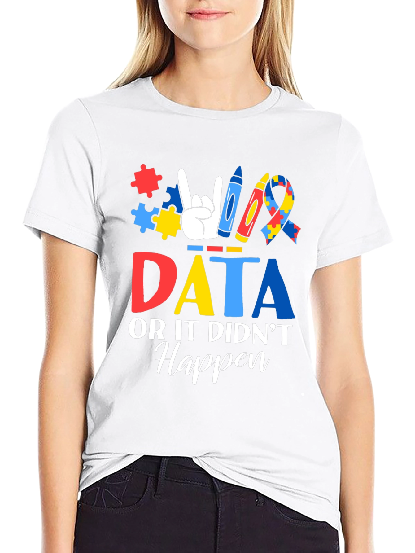 Autism Awareness Data Graphic T-Shirt