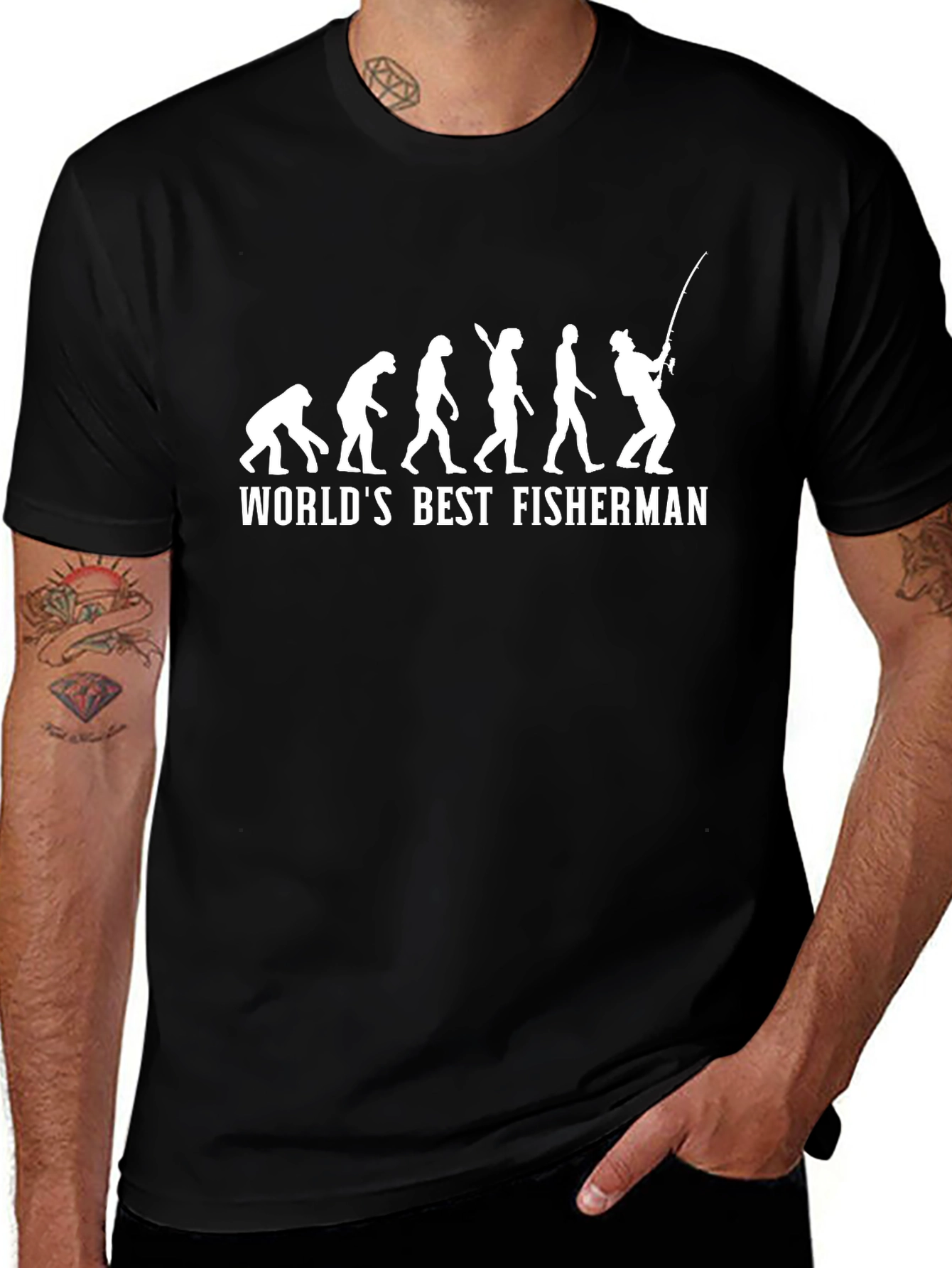 Worlds Best Fisherman Evolution T-Shirt