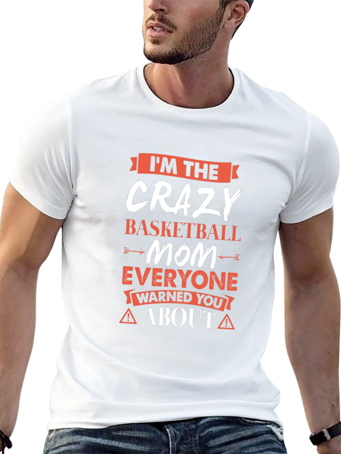 Crazy Basketball Mom Graphic T-Shirt