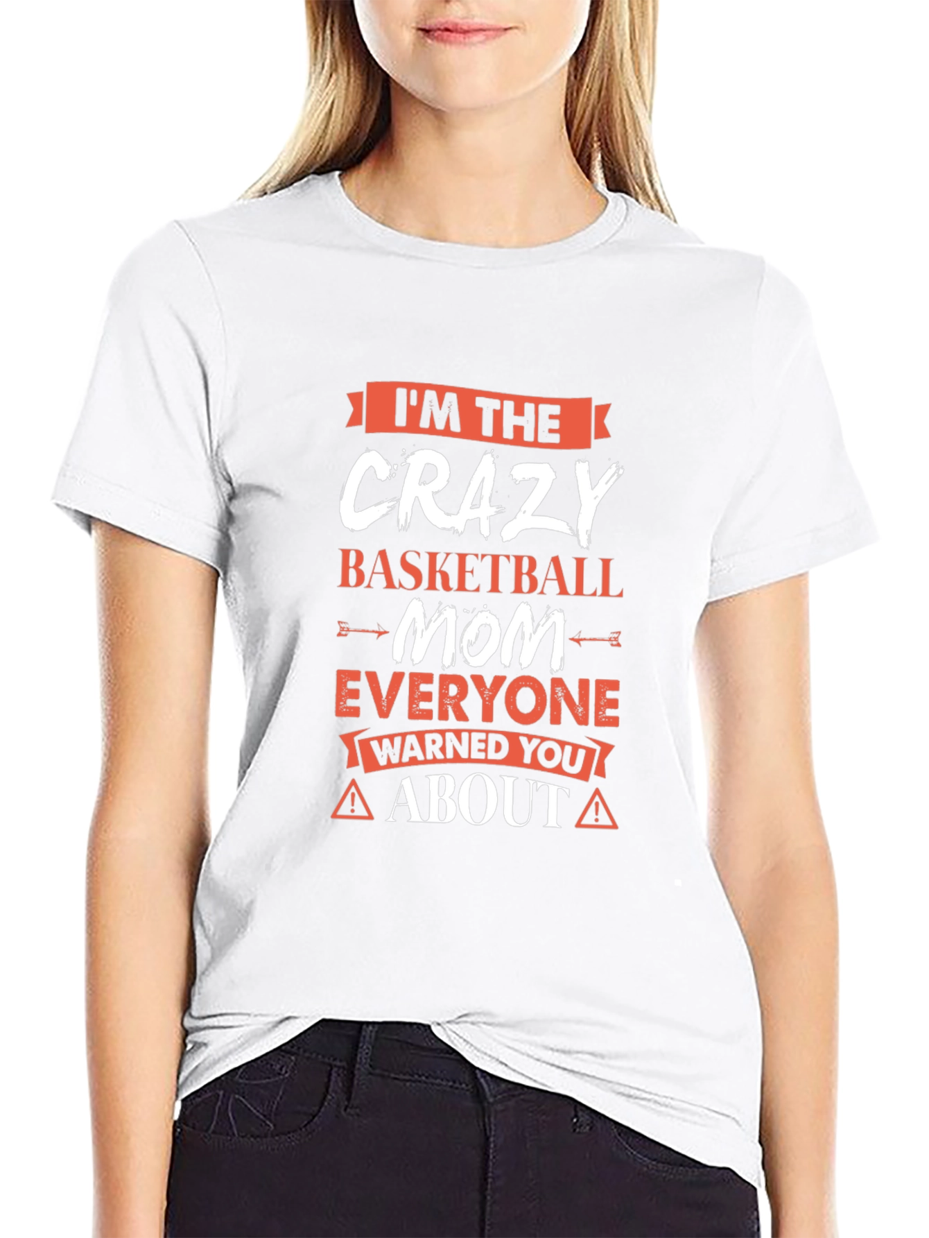 Crazy Basketball Mom Graphic T-Shirt