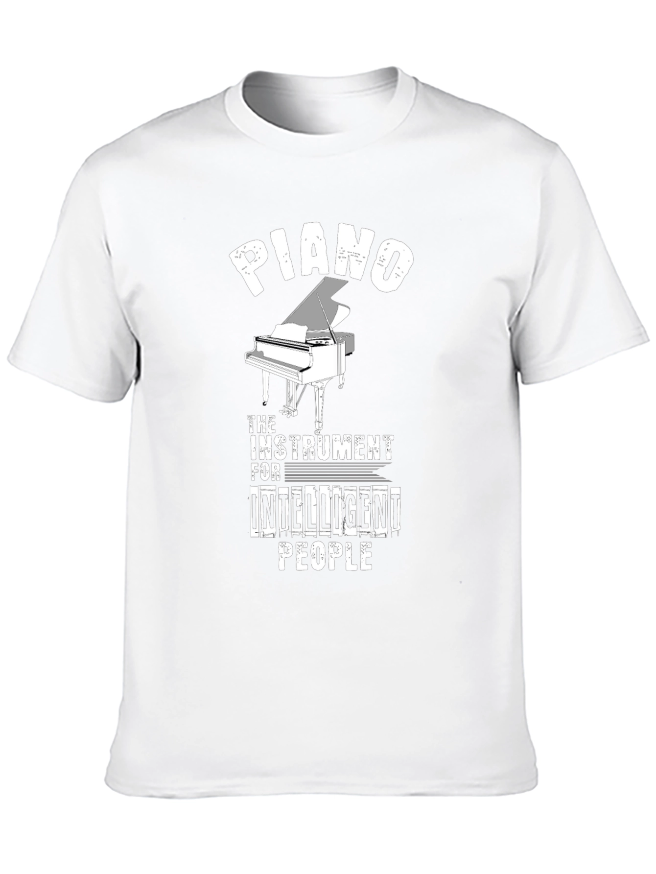 Piano Intelligent People Graphic T-Shirt