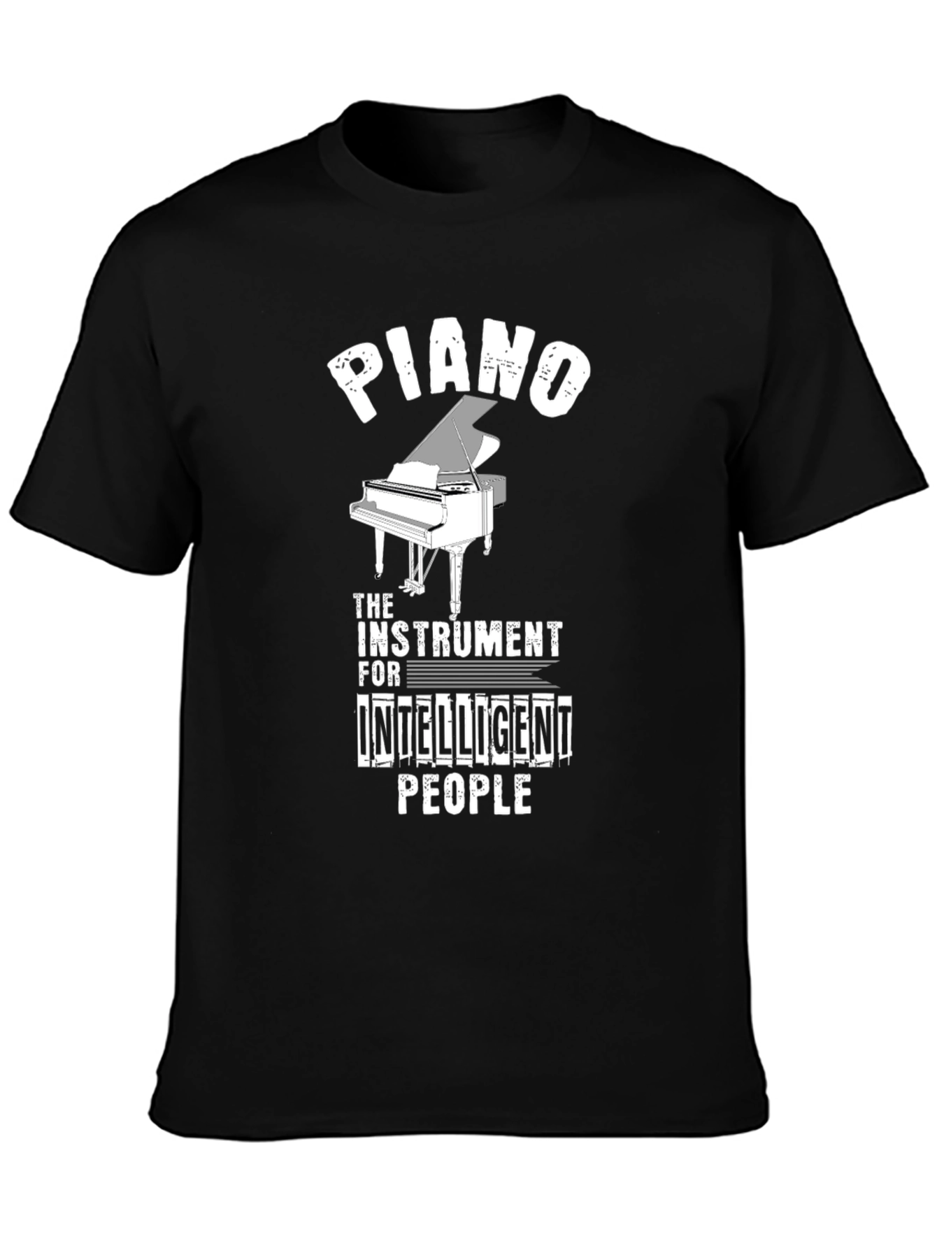 Piano Intelligent People Graphic T-Shirt