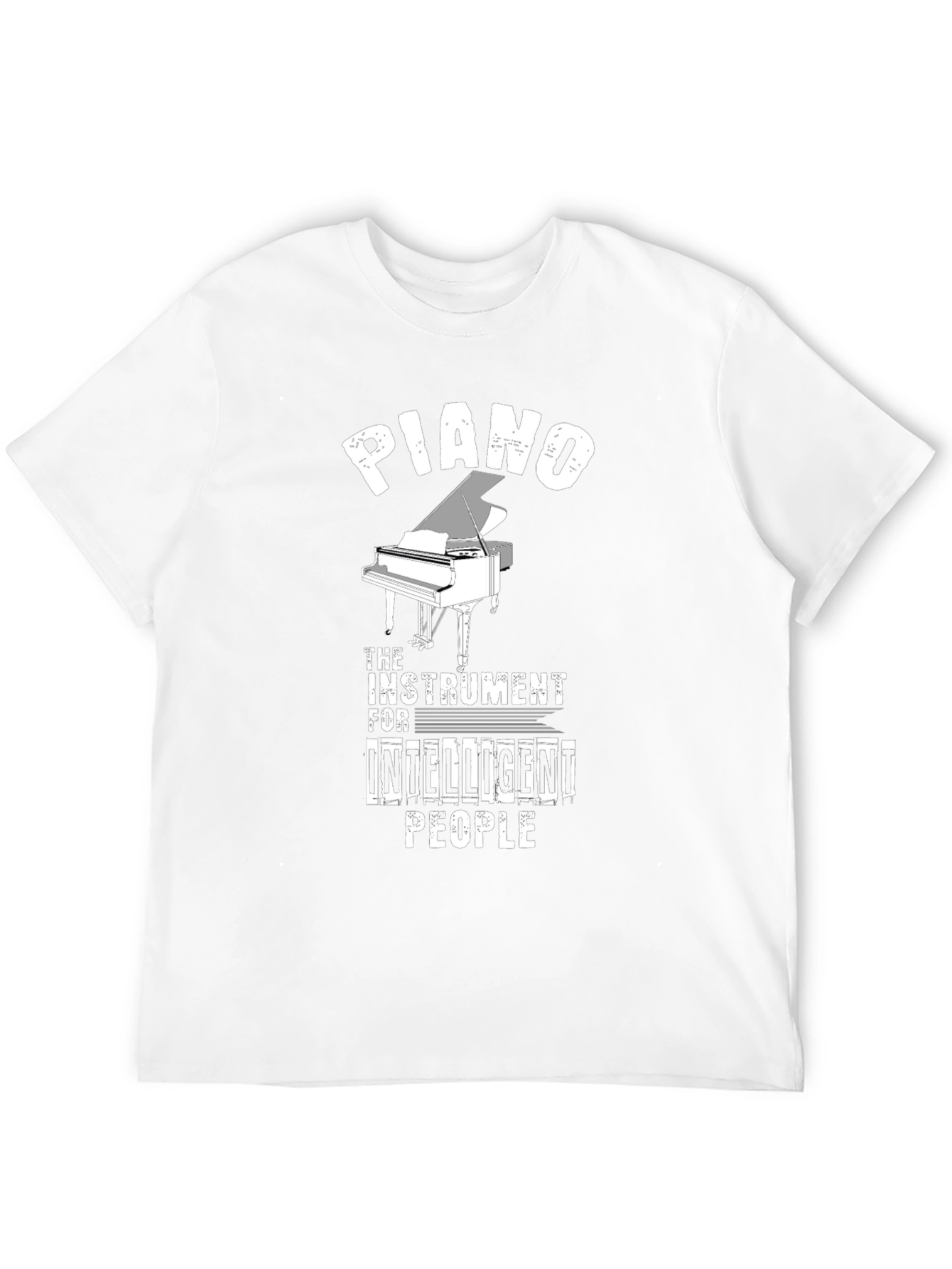 Piano Intelligent People Graphic T-Shirt