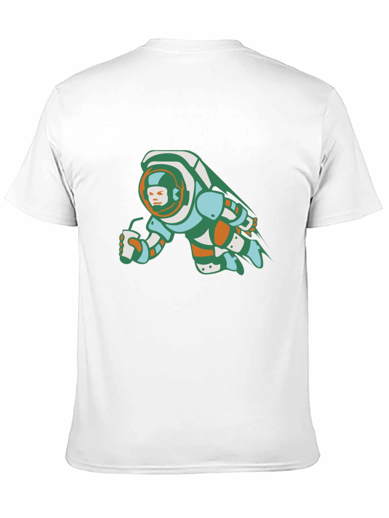 Astronaut Sipping Graphic Tee - Black