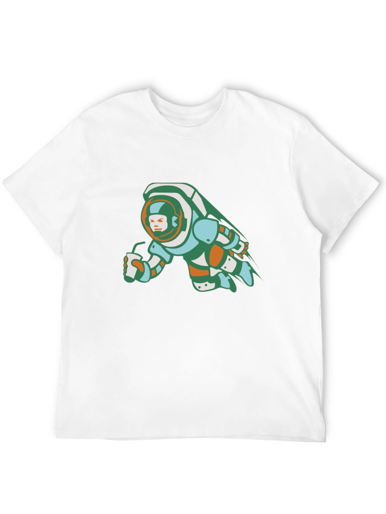 Astronaut Sipping Graphic Tee - Black