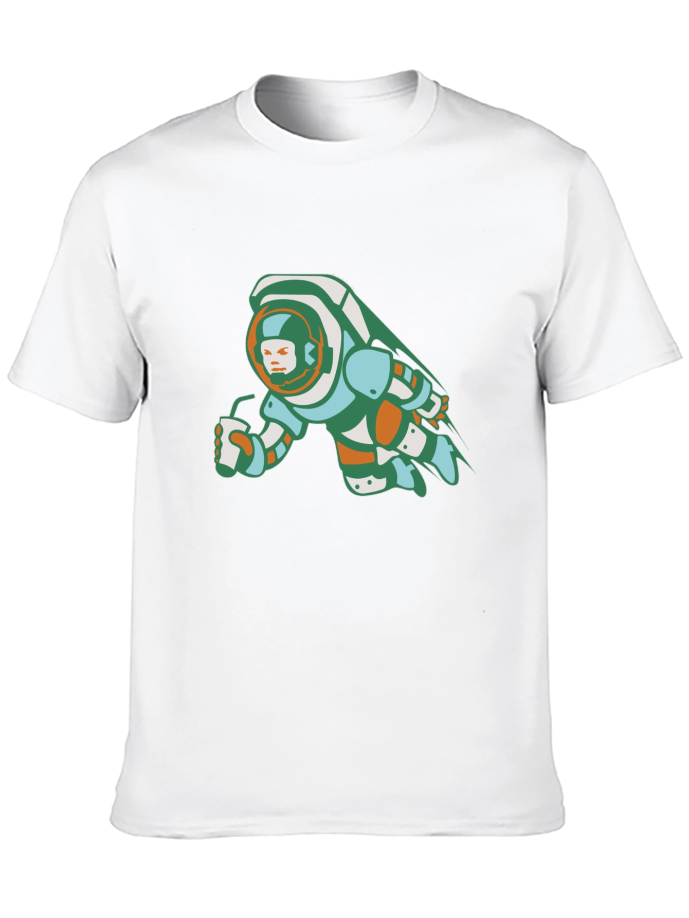 Astronaut Sipping Graphic Tee - Black