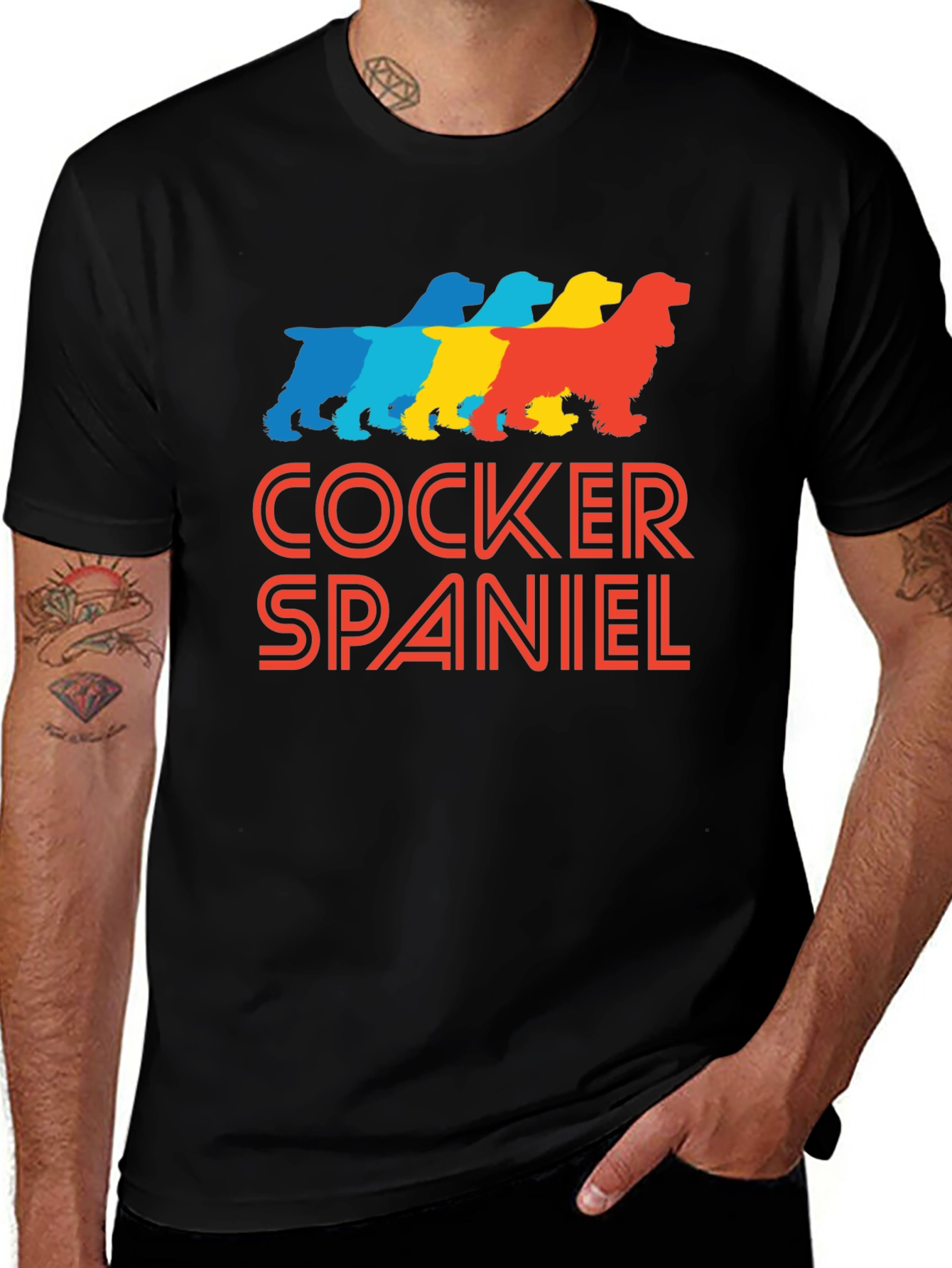 Cocker Spaniel Retro T-Shirt