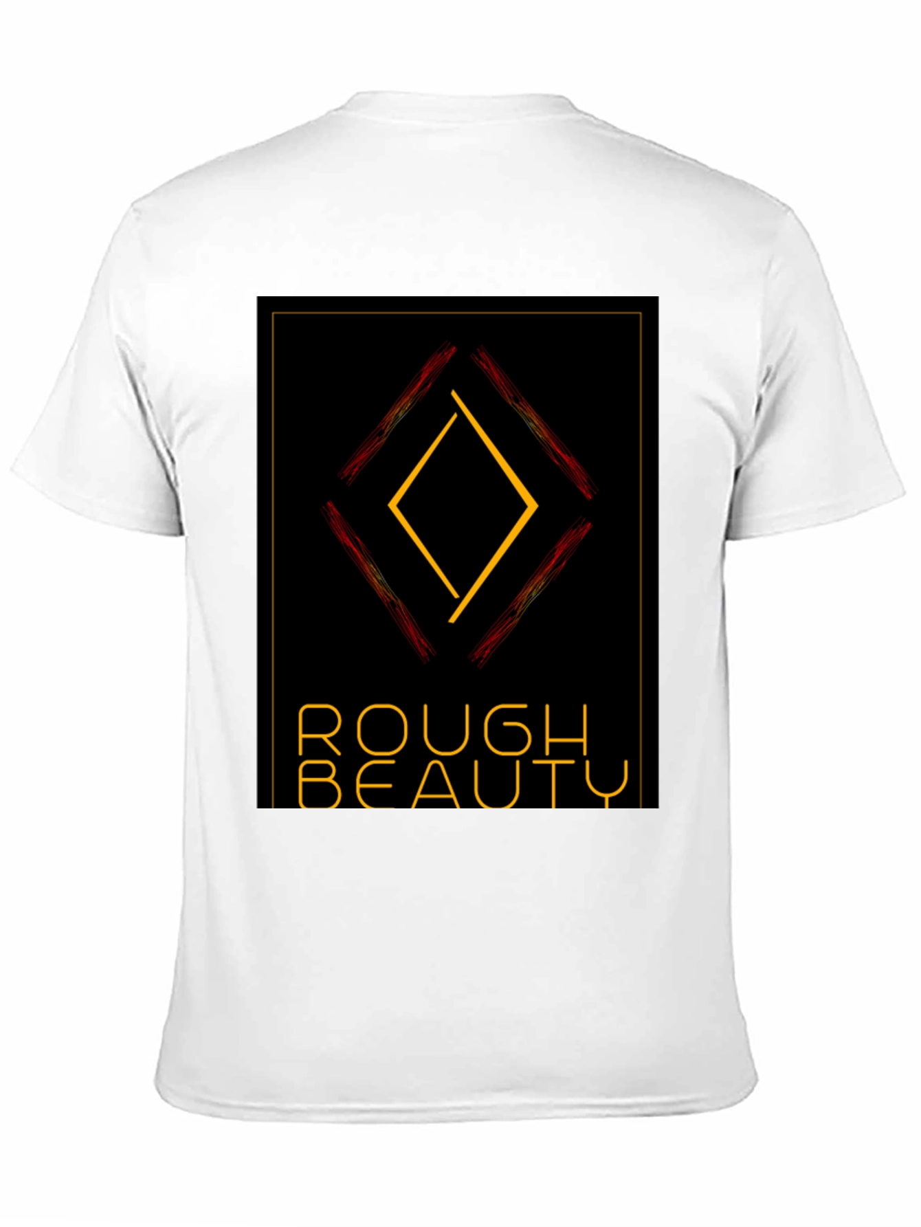 Rough Beauty Diamond Tee - Edgy Graphic Print